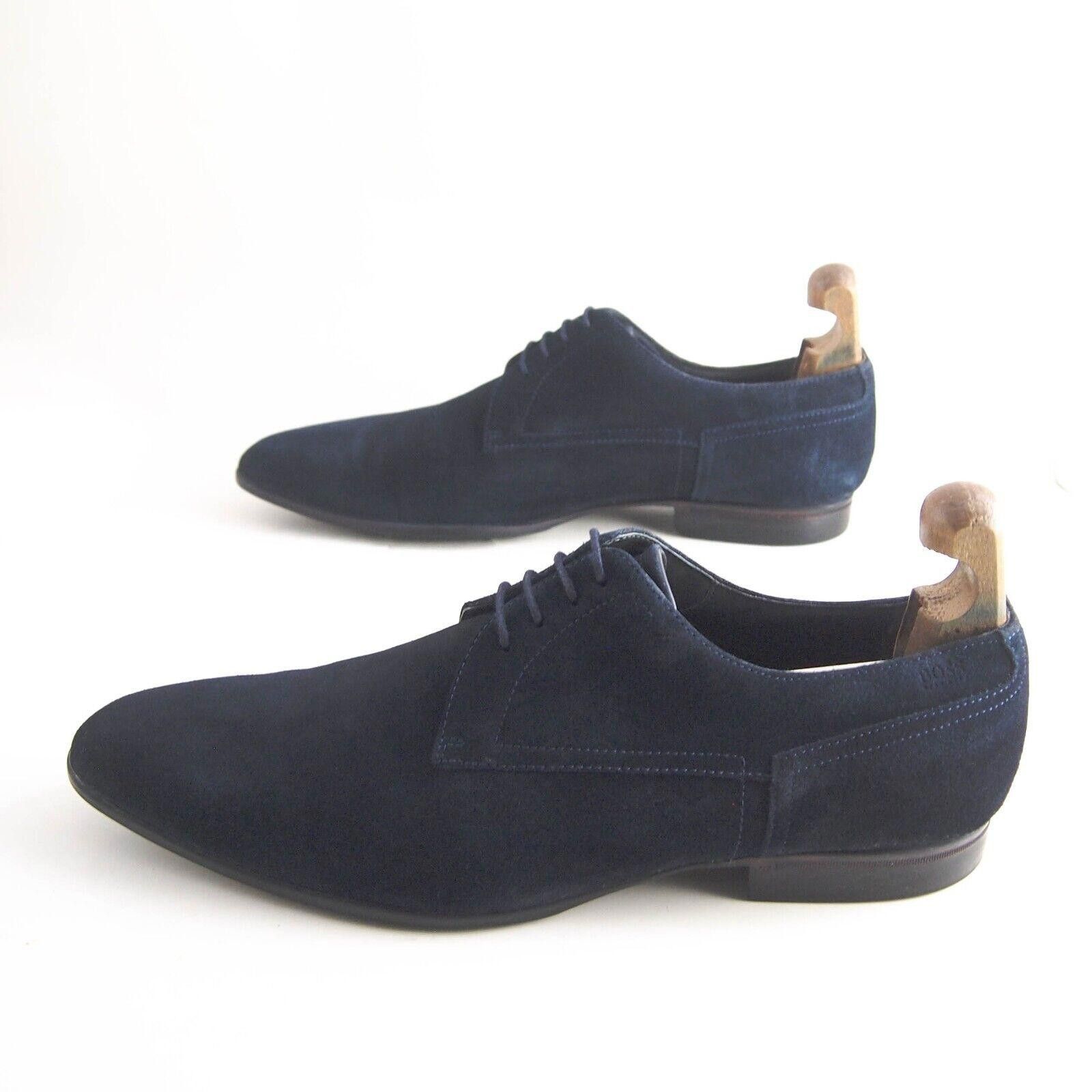 Hugo Boss Hugo Boss Derby Oxfords Blue Suede Mens EU 44.5 US 11.5 $520 Size US 11.5 / EU 44-45 - 3 Thumbnail