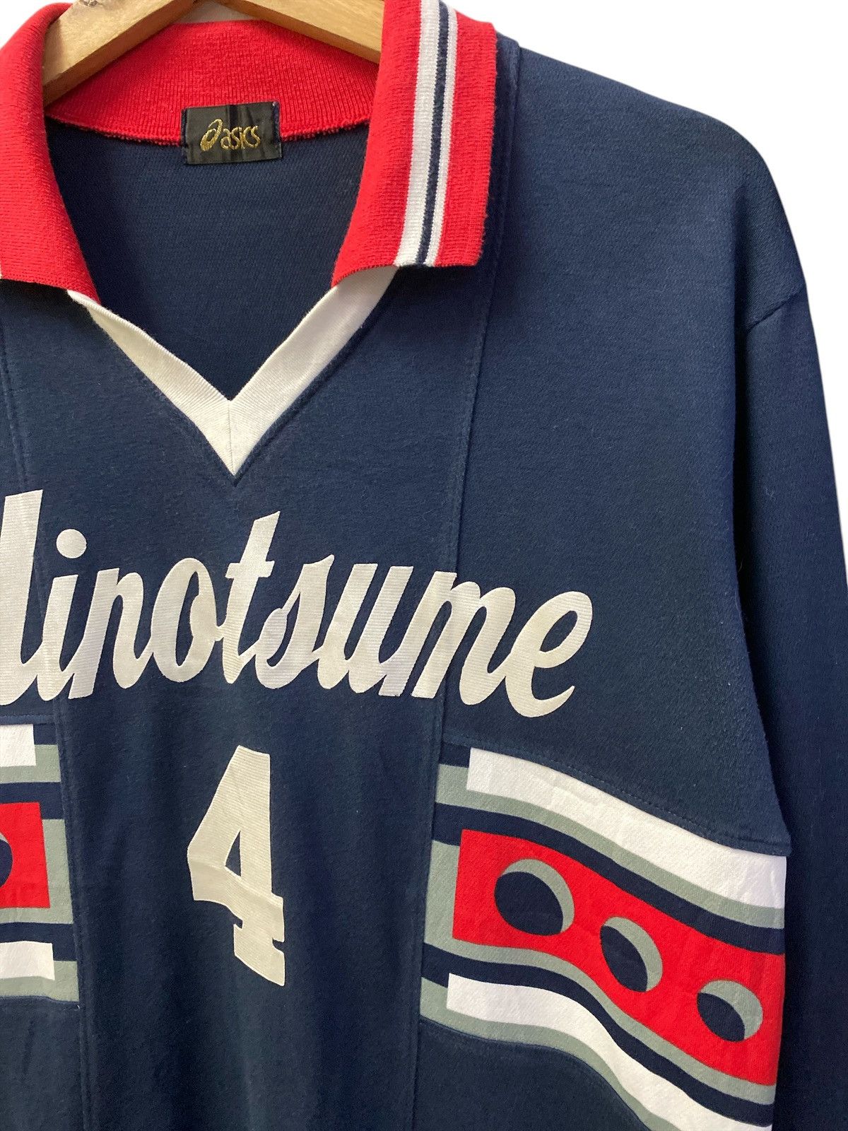 Asics × Vintage Vintage Asics Long Sleeve Jersey Size US L / EU 52-54 / 3 - 5 Thumbnail