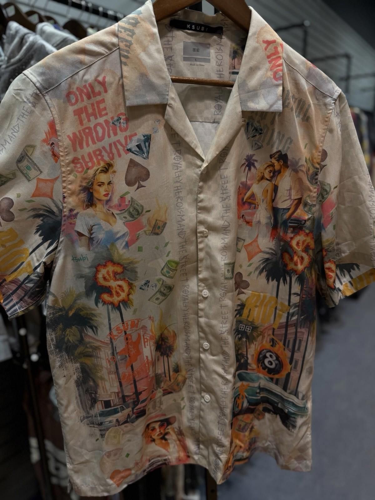 Ksubi Ksubi Money Party Floral Print Button Up Shirt Large (L) Size US L / EU 52-54 / 3 - 5 Thumbnail