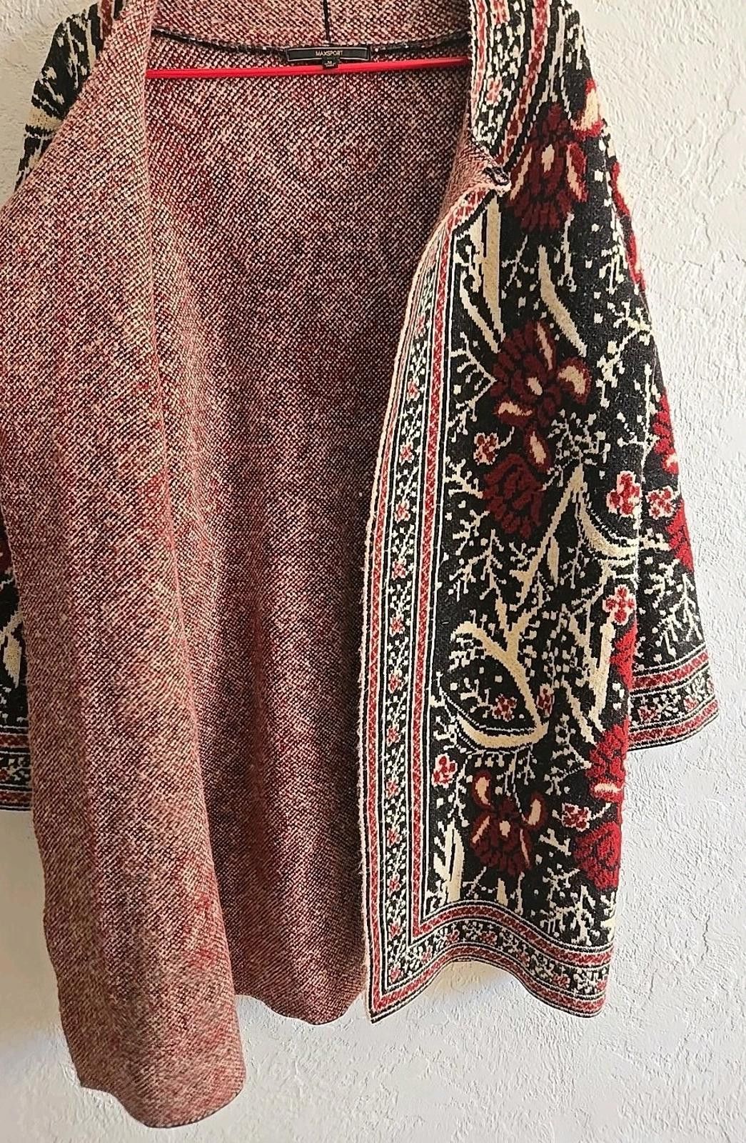 Other MAXSPORT Women's M Sweater FLORAL Open Cardigan Jacket $248 Size M / US 6-8 / IT 42-44 - 5 Thumbnail