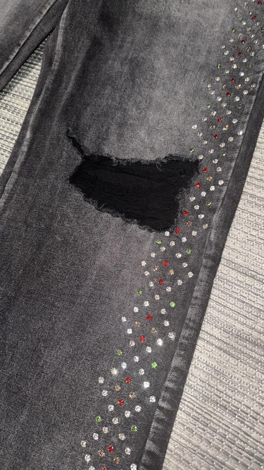 HMDD HMDD Crystal H-Star Denim Pants Size US 34 / EU 50 - 3 Thumbnail