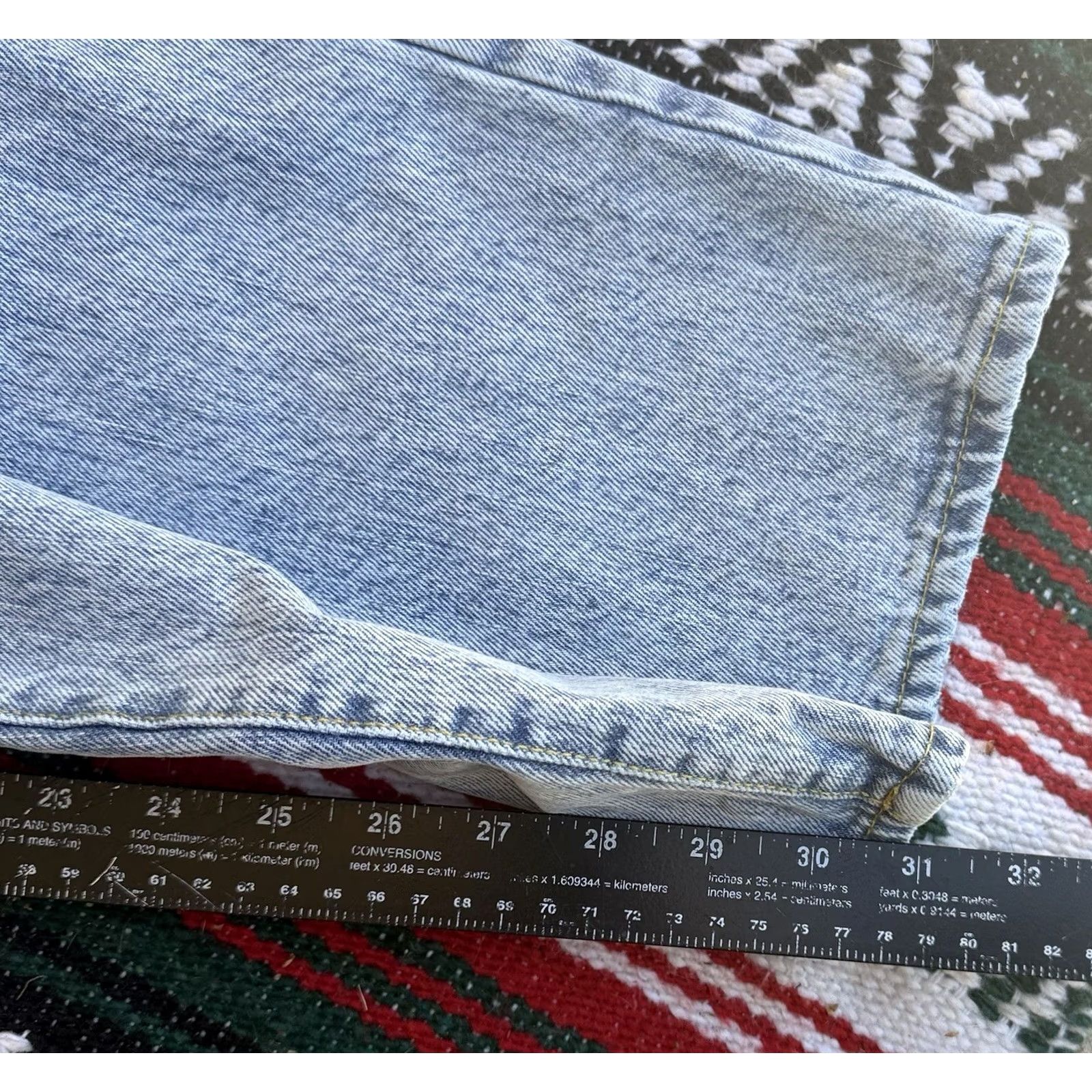 Good American Good American Jeans Womens 8 Straight High Rise Distressed Vintage Blue Denim 5-Pocket Pockets Stretch Slim Regular Size 8 Inseam 27 Fashion Clothing Size 30" / US 8 / IT 44 - 6 Thumbnail
