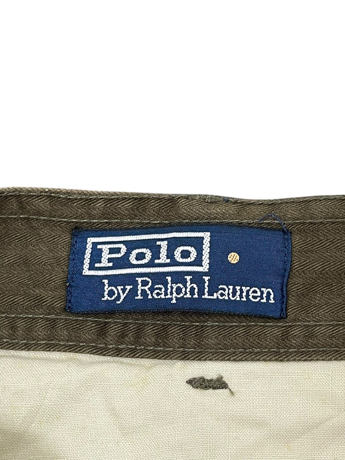 Polo Ralph Lauren Baggy Wide Cargo Polo Ralph Lauren Cargo Herringbones 4🟦0 Size US 35 - 8 Thumbnail