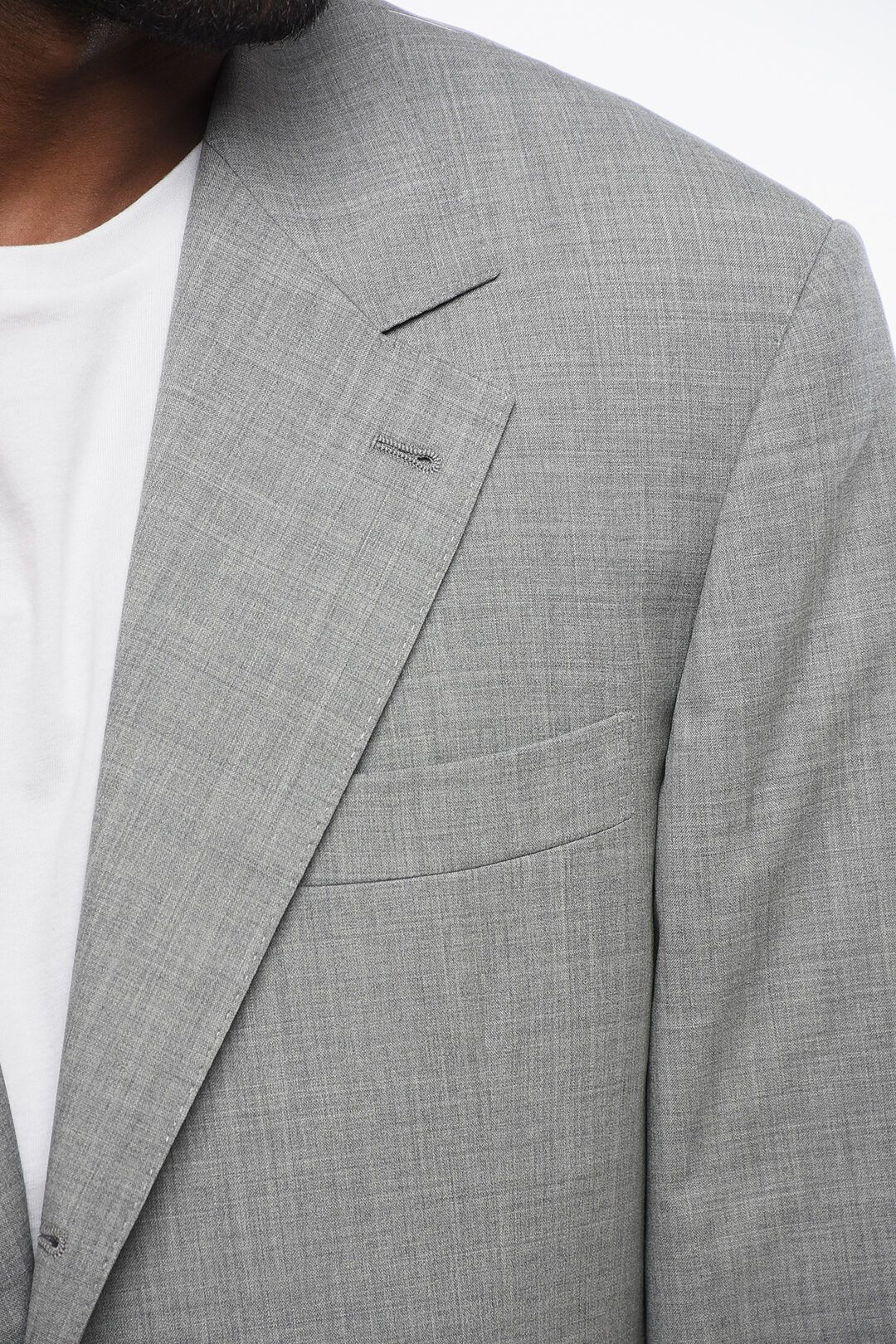 Brunello Cucinelli og1mm0725 Virgin Wool Half-lined Blazer in Grey Size US XL / EU 56 / 4 - 3 Thumbnail