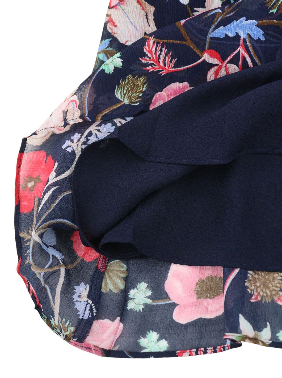 Gant WILD FLORAL BOATNECK EU42 Classic Blue Mini Dress 87732 Size XL / US 12-14 / IT 48-50 - 6 Thumbnail