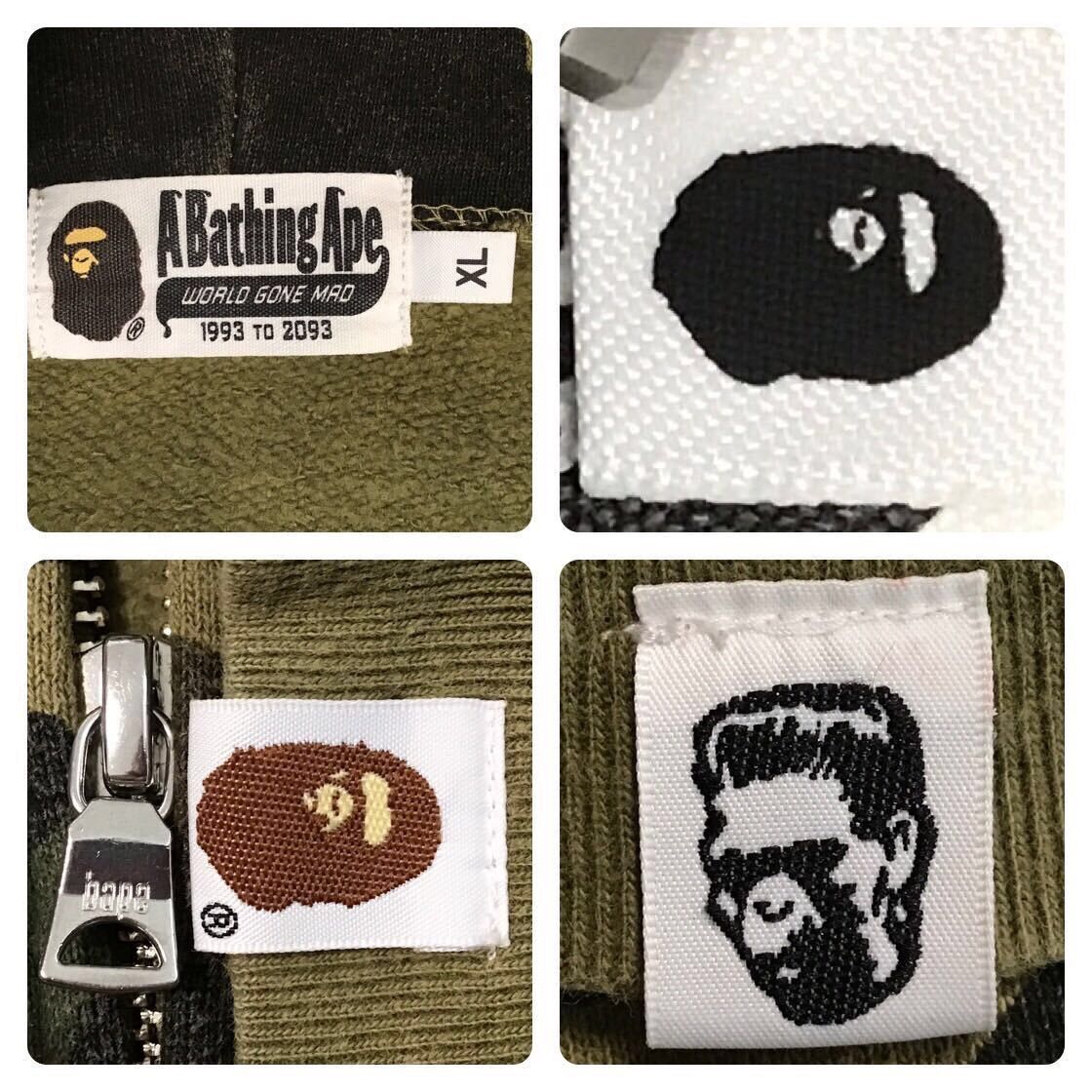 Bape BAPE 1st camo green shark full zip hoodie a bathing ape Size US XL / EU 56 / 4 - 8 Thumbnail
