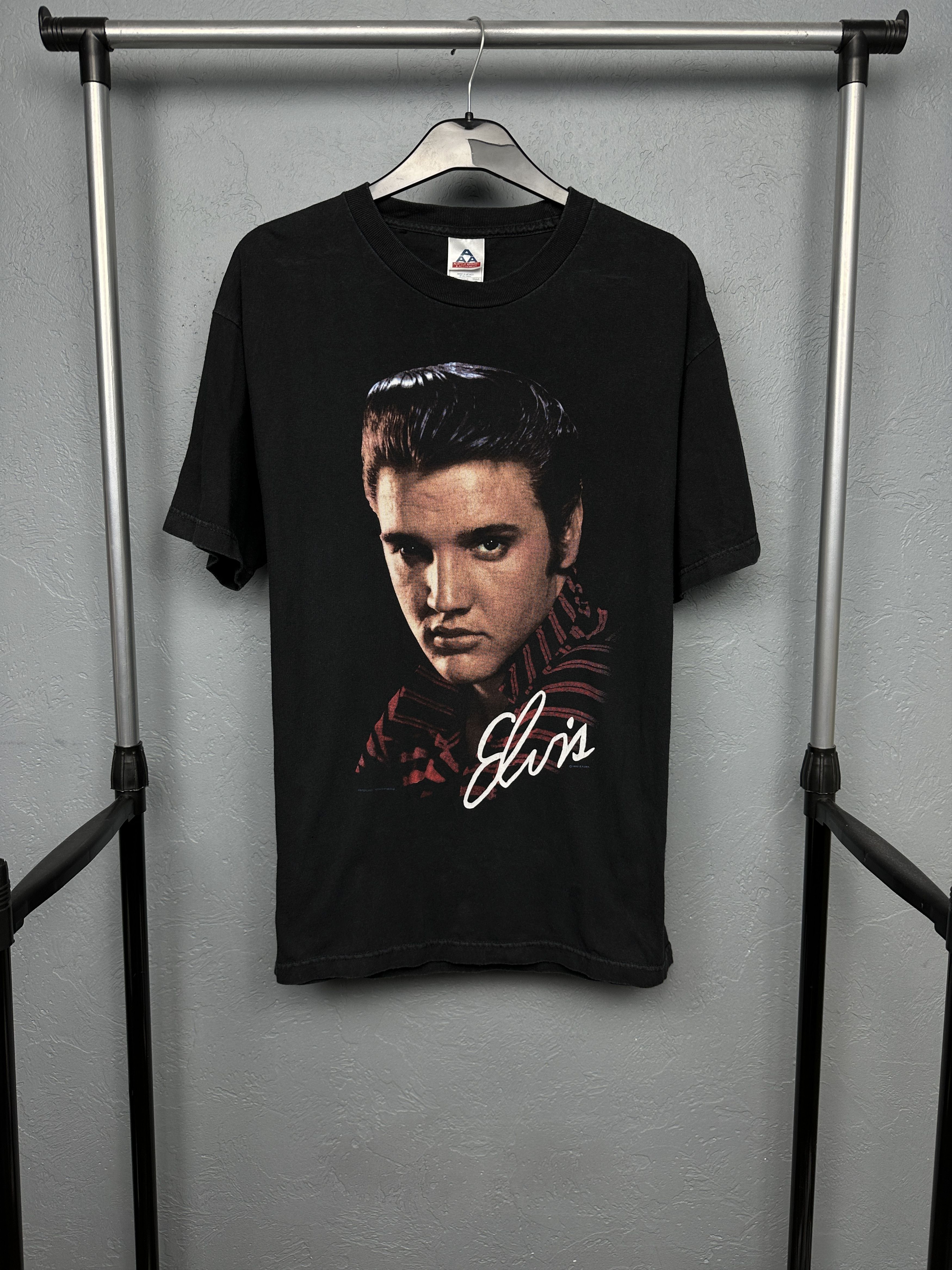 Band Tees Elvis Presley 1999 Vintage Rock and Roll Mens T-Shirt Size US L / EU 52-54 / 3 - 1 Thumbnail