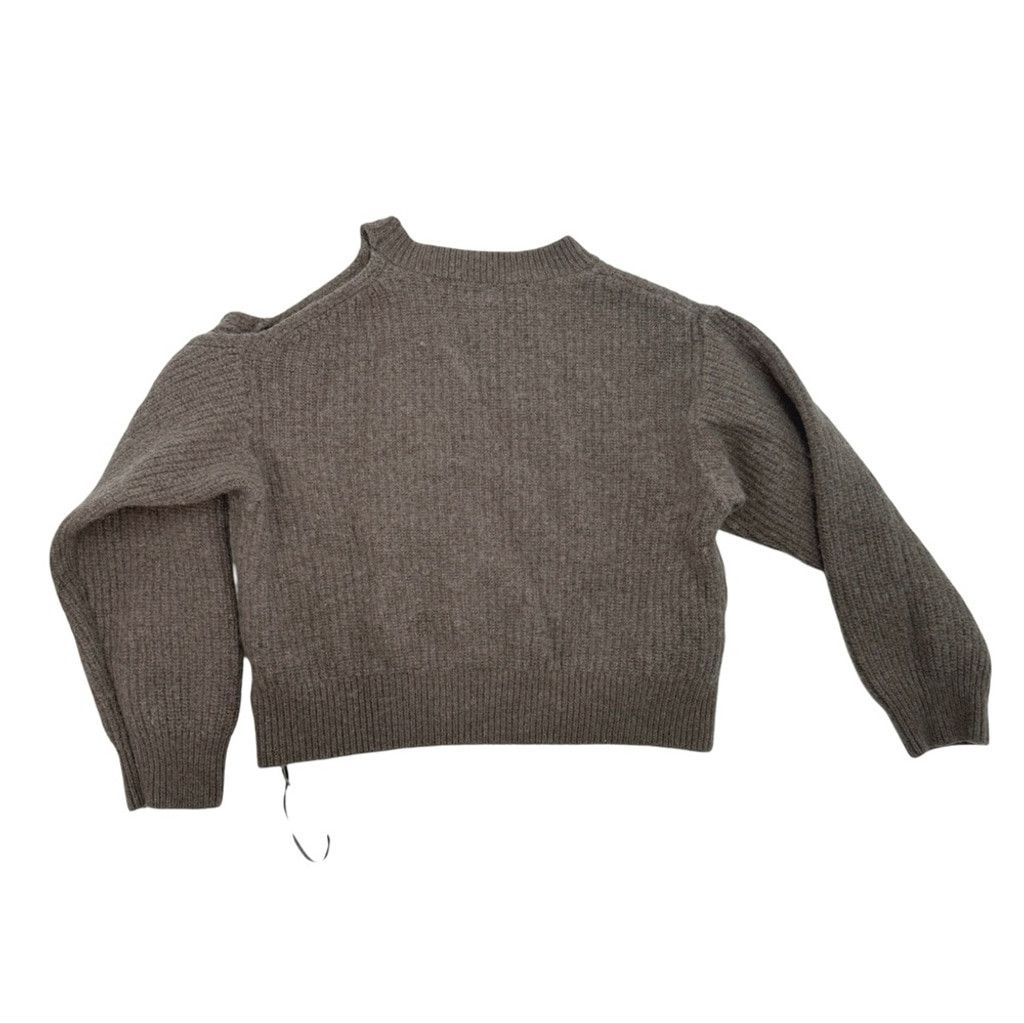 ASTR The Label ASTR THE LABEL Women Mud/Brown Cold Shoulder Wool Sweater M Size M / US 6-8 / IT 42-44 - 7 Thumbnail