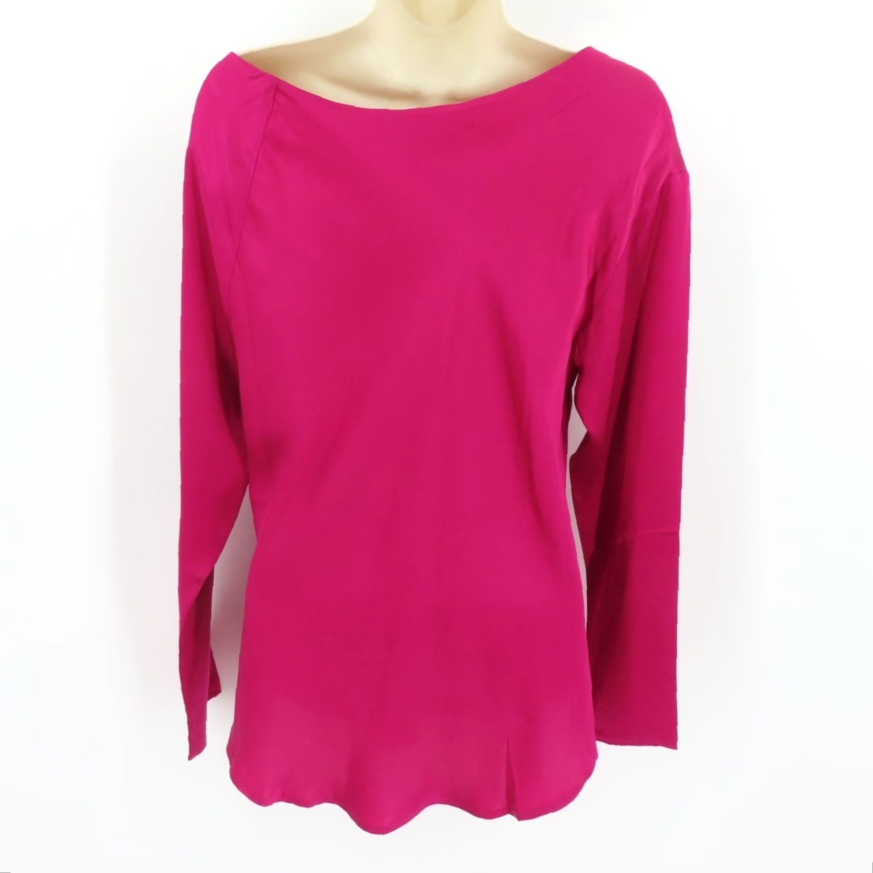 Vintage Sundance Blouse Shirt Solid Pink Silk Long Sleeve Pullover Top Women M Size M / US 6-8 / IT 42-44 - 5 Thumbnail