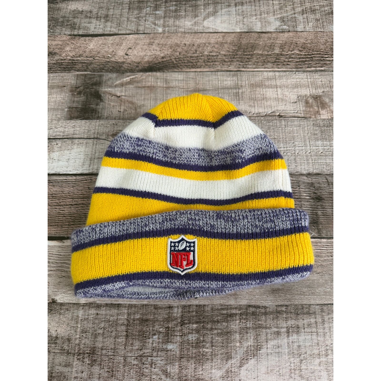 New Era Minnesota Vikings NFL Football Winter Beanie Size ONE SIZE - 4 Thumbnail