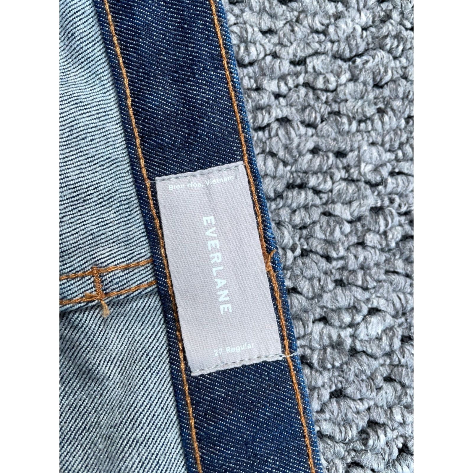 Everlane Everlane Jeans Women's 27 Regular (30/28) Dark Blue Stretch Ankle Mid-Rise Size 30" / US 8 / IT 44 - 4 Thumbnail