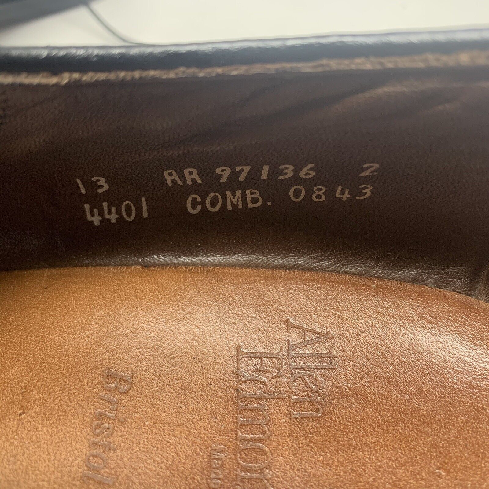 Allen Edmonds Allen Edmonds Bristol Plain Toe Blucher Leather Black 13 AA Size US 13 / EU 46 - 9 Thumbnail