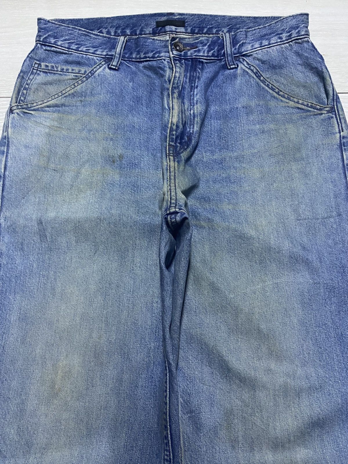 Uniqlo Vintage Japanese Brand Uniqlo Light Wash Tappered Leg Jeans Size US 36 / EU 52 - 3 Thumbnail