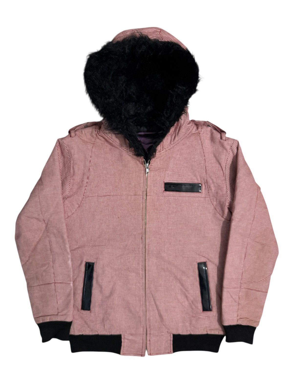 Le Grande Bleu (L.G.B.) Rocstar faux fur canvas ziphooded jacket Size US M / EU 48-50 / 2 - 1 Thumbnail
