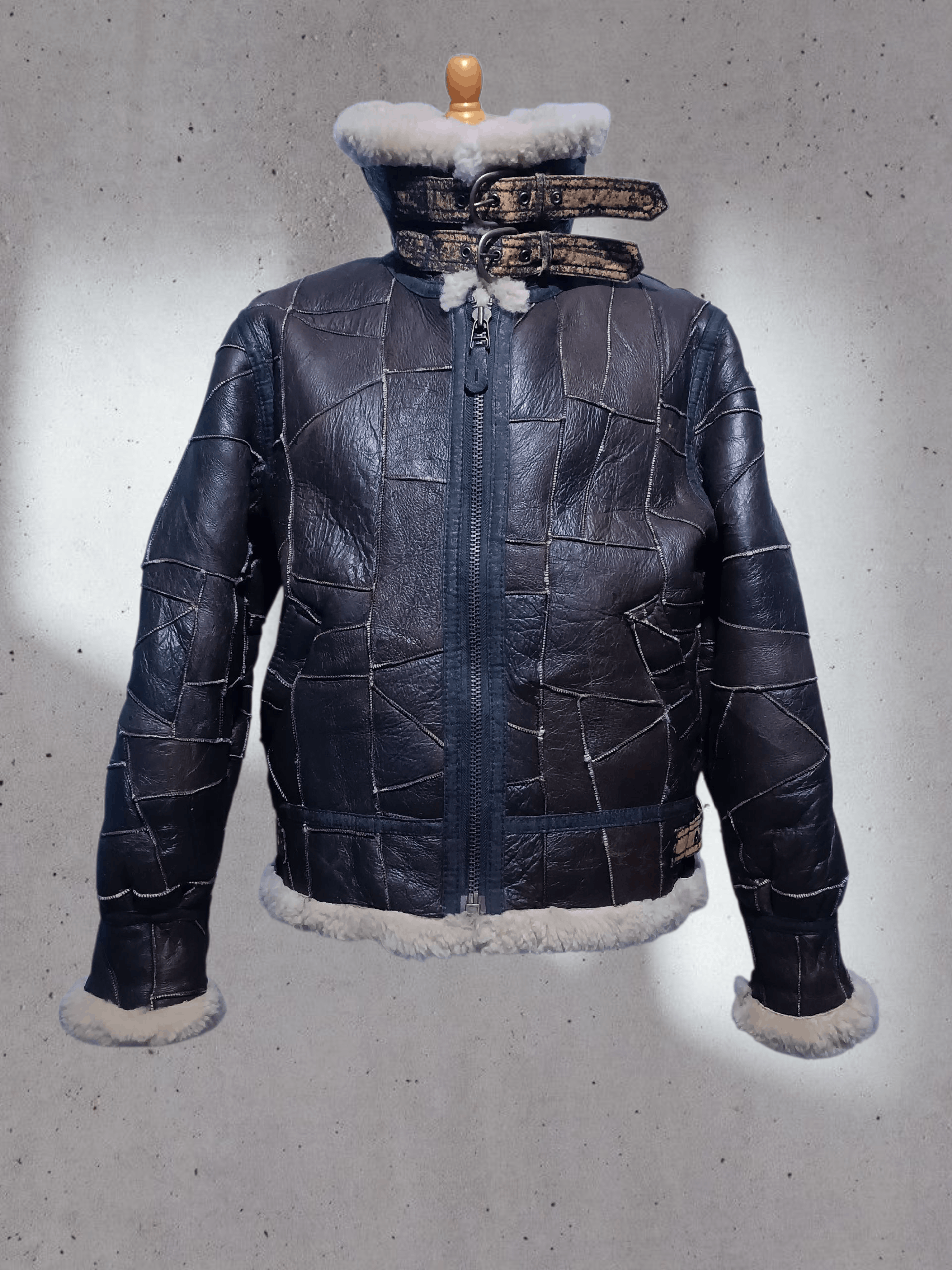 Vintage 💥Rare💥 Vintage B 3 Flight Jacket Patchwork Leather Size US M / EU 48-50 / 2 - 1 Thumbnail
