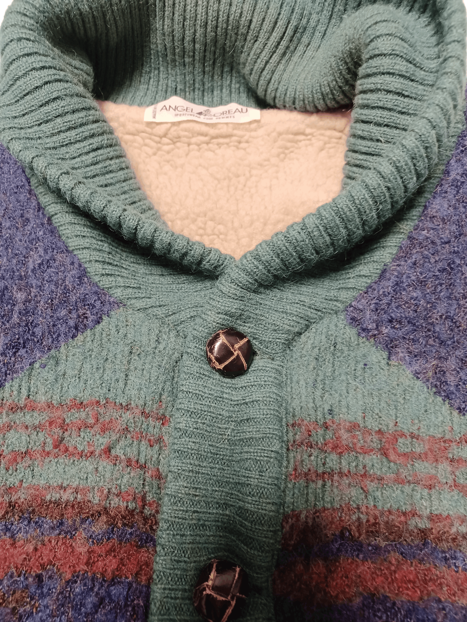 Other MADE IN FRANCE VINTAGE ANGEL MOREAU WARM CARDIGAN Size US M / EU 48-50 / 2 - 4 Thumbnail