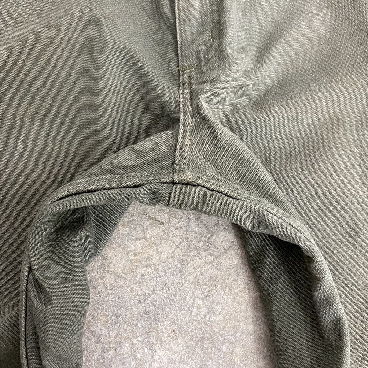 Carhartt VTG Carhartt Blanket Lined Moss Green Carpenter Work Pants Size US 34 / EU 50 - 10 Thumbnail