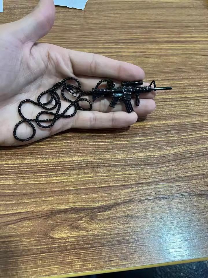 Jewelry Machine Gun Pendant Necklace Size ONE SIZE - 2 Thumbnail