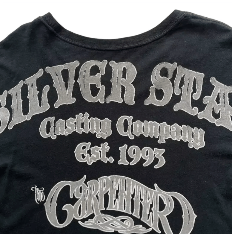 Japanese Brand 2000s Silver Star Dark Street Size US XL / EU 56 / 4 - 3 Thumbnail