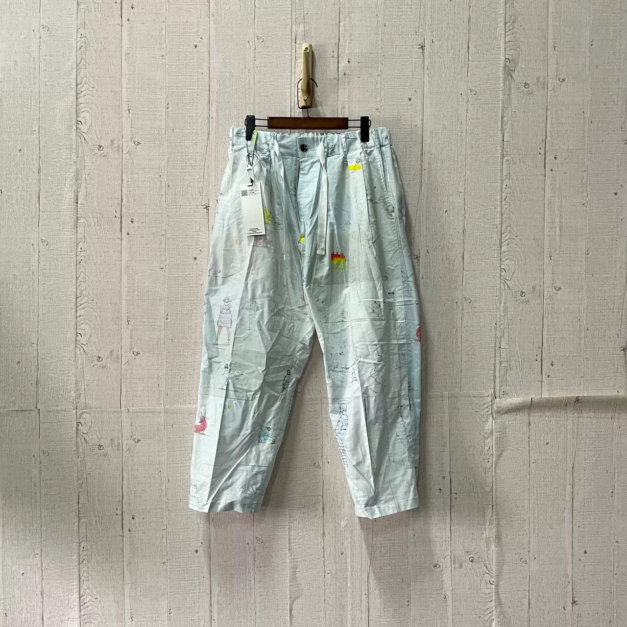 Sillage Sillage Graffiti Print Trousers Size US 30 / EU 46 - 1 Thumbnail