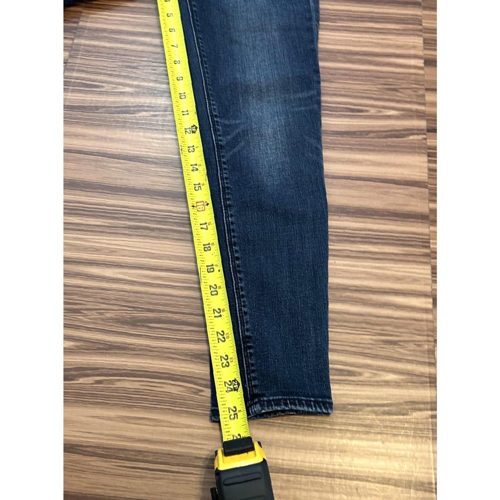 Lucky Brand Lucky Brand Brooke Capri Jeans Womens Regular Size 0/25 Blue Denim 5-Pocket Design Distressed Logo Size 25" / US 0 / IT 36 - 3 Thumbnail