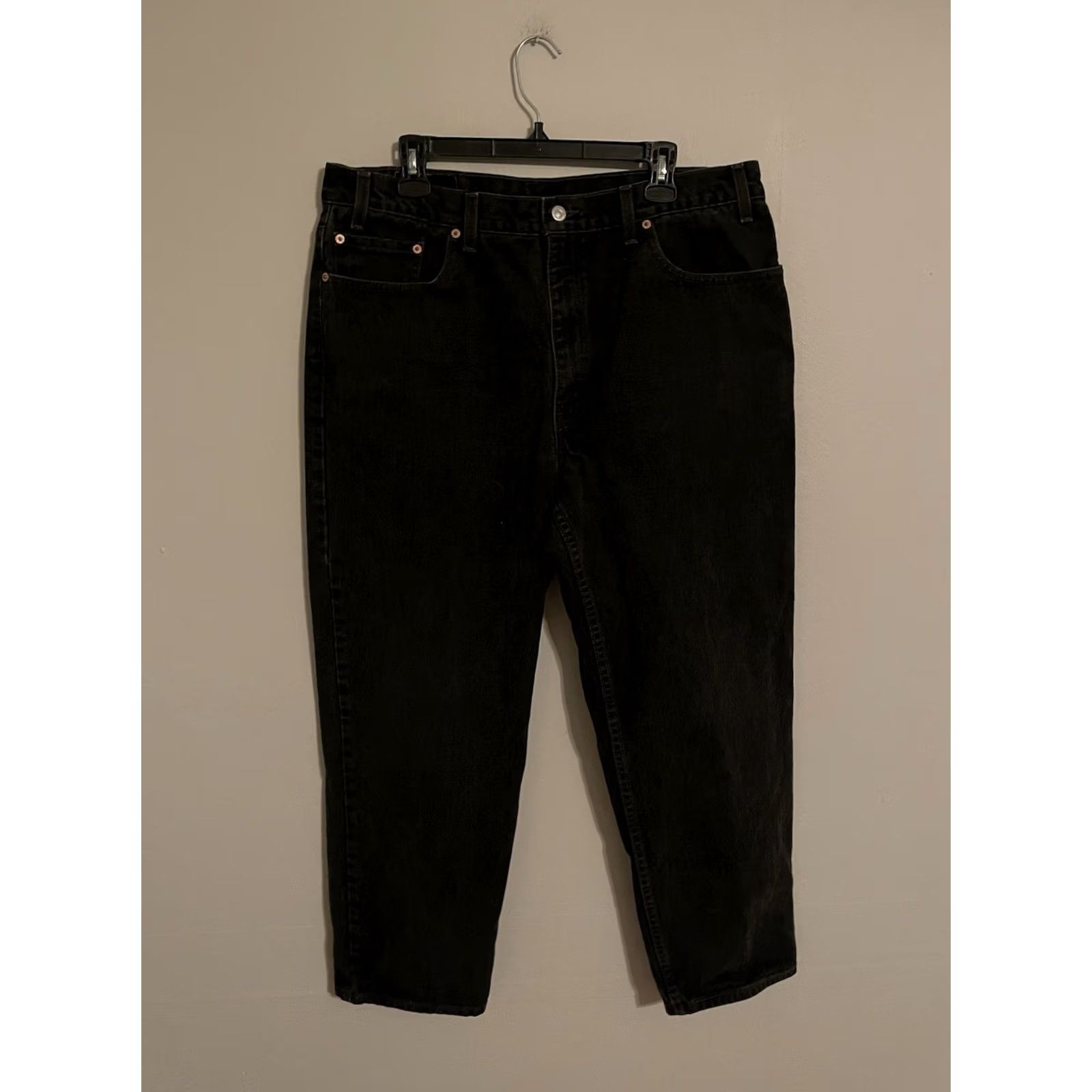 Levi's VINTAGE Levi's 550 Jeans Relaxed Fit Denim Black 38x30 Men’s 5-Pocket USA - Levi's 500 Series Size US 38 / EU 54 - 3 Thumbnail