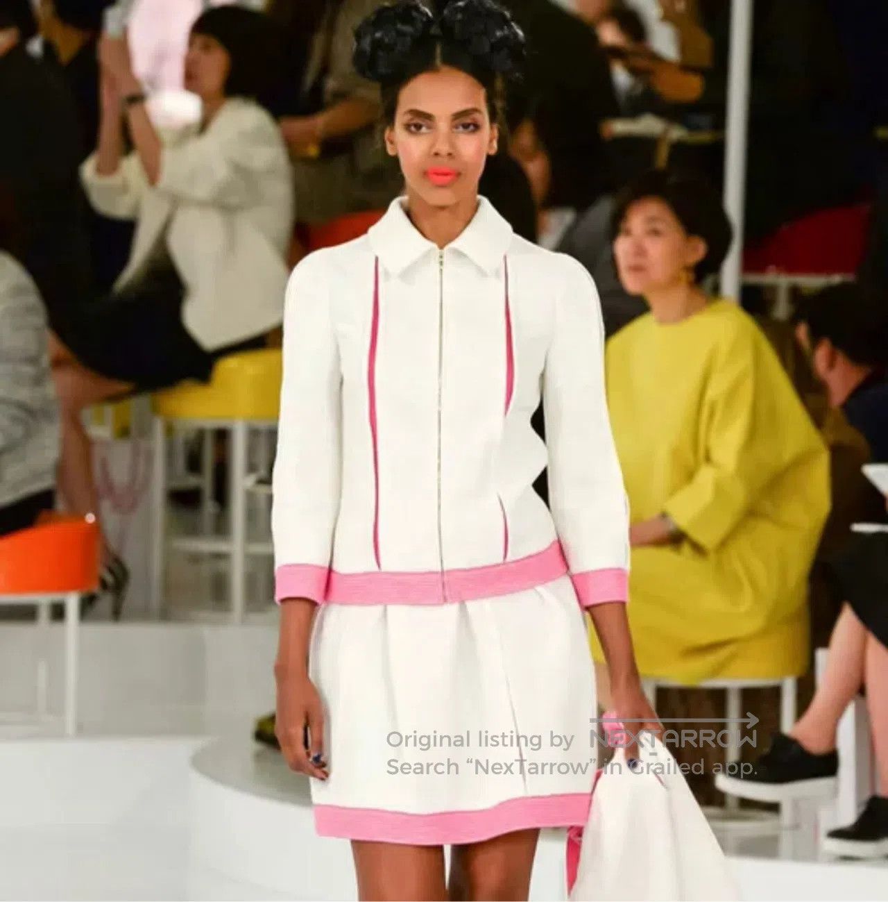 Chanel Chanel size34 Seoul Series Colorful Powder White Collar Jac Size XS / US 0-2 / IT 36-38 - 8 Thumbnail