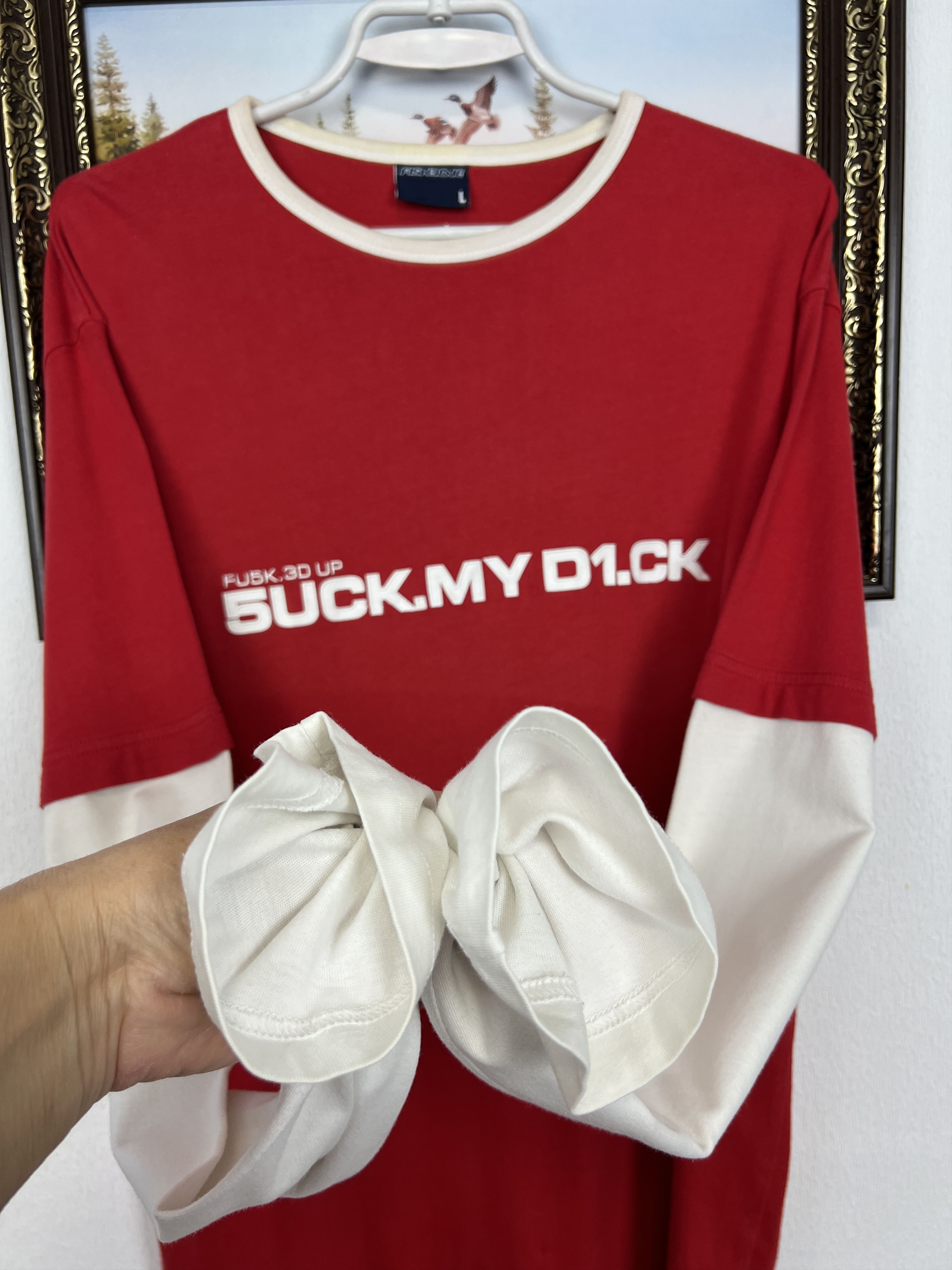 Vintage Vintage Fishbone 5uck My D1ck Tee Shirt Spell Out Size US L / EU 52-54 / 3 - 4 Thumbnail