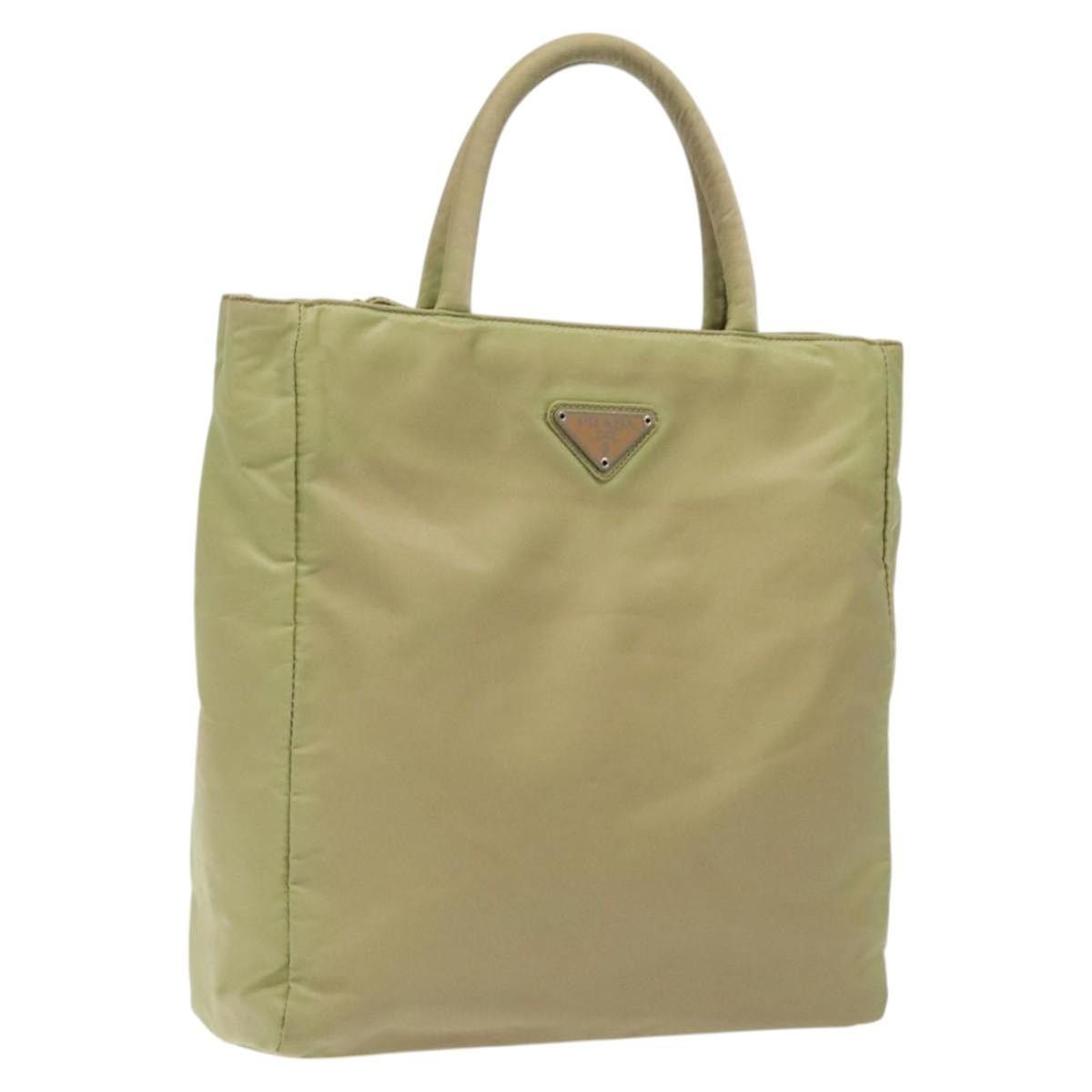 Prada PRADA Hand Bag Nylon Beige Size ONE SIZE - 1 Thumbnail