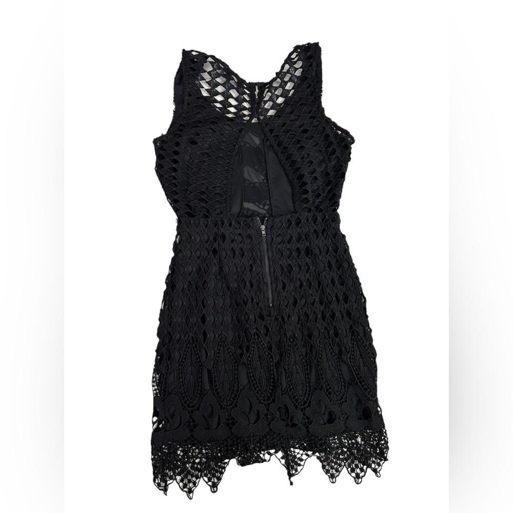 Other Astr l NWT Black Lace Floral Mini Dress Small Size S / US 4 / IT 40 - 2 Thumbnail