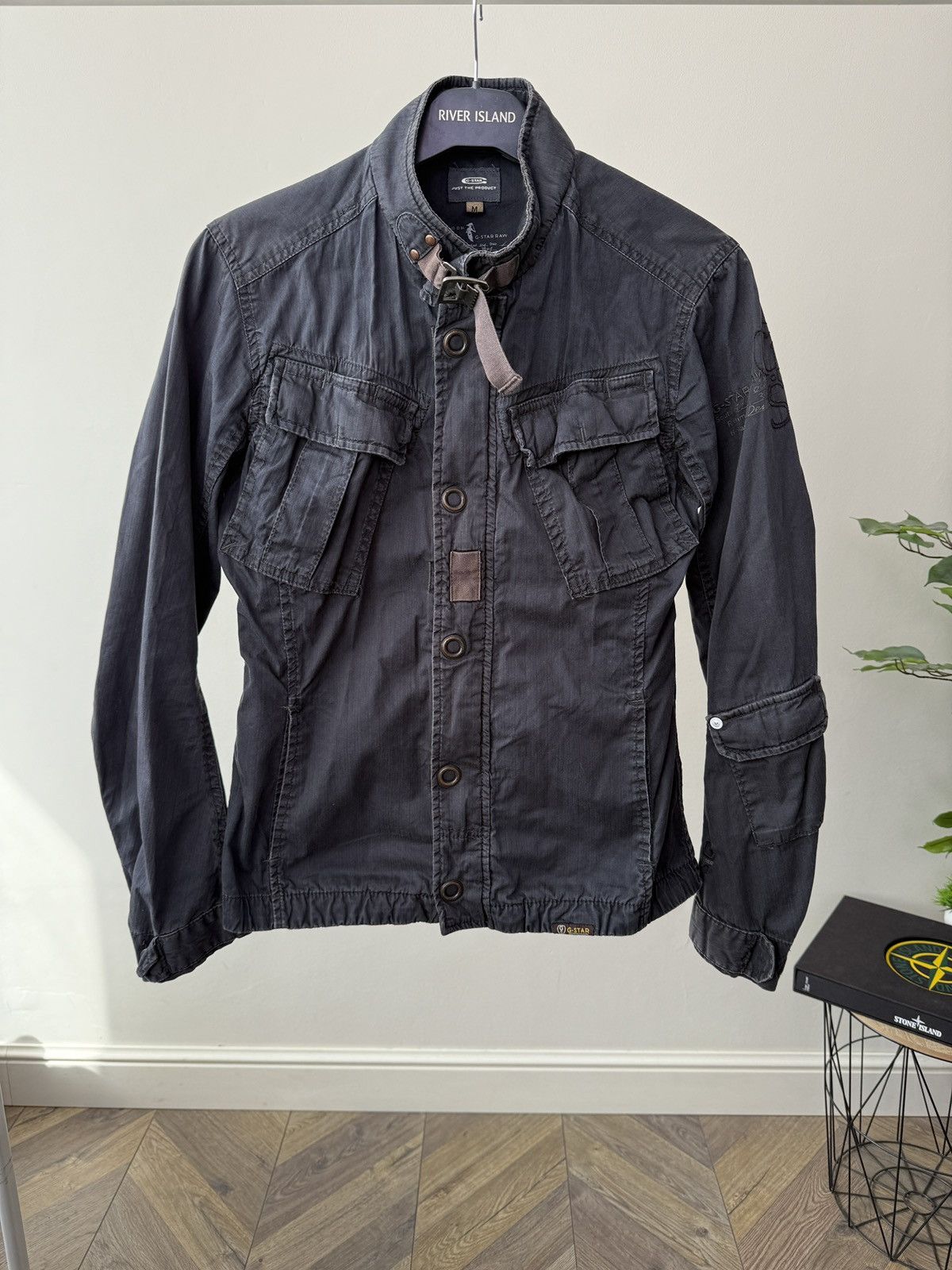 G-Star Vintage G-Star Raw Women’s Navy Faded Military Field Jacket Size M / US 6-8 / IT 42-44 - 1 Thumbnail