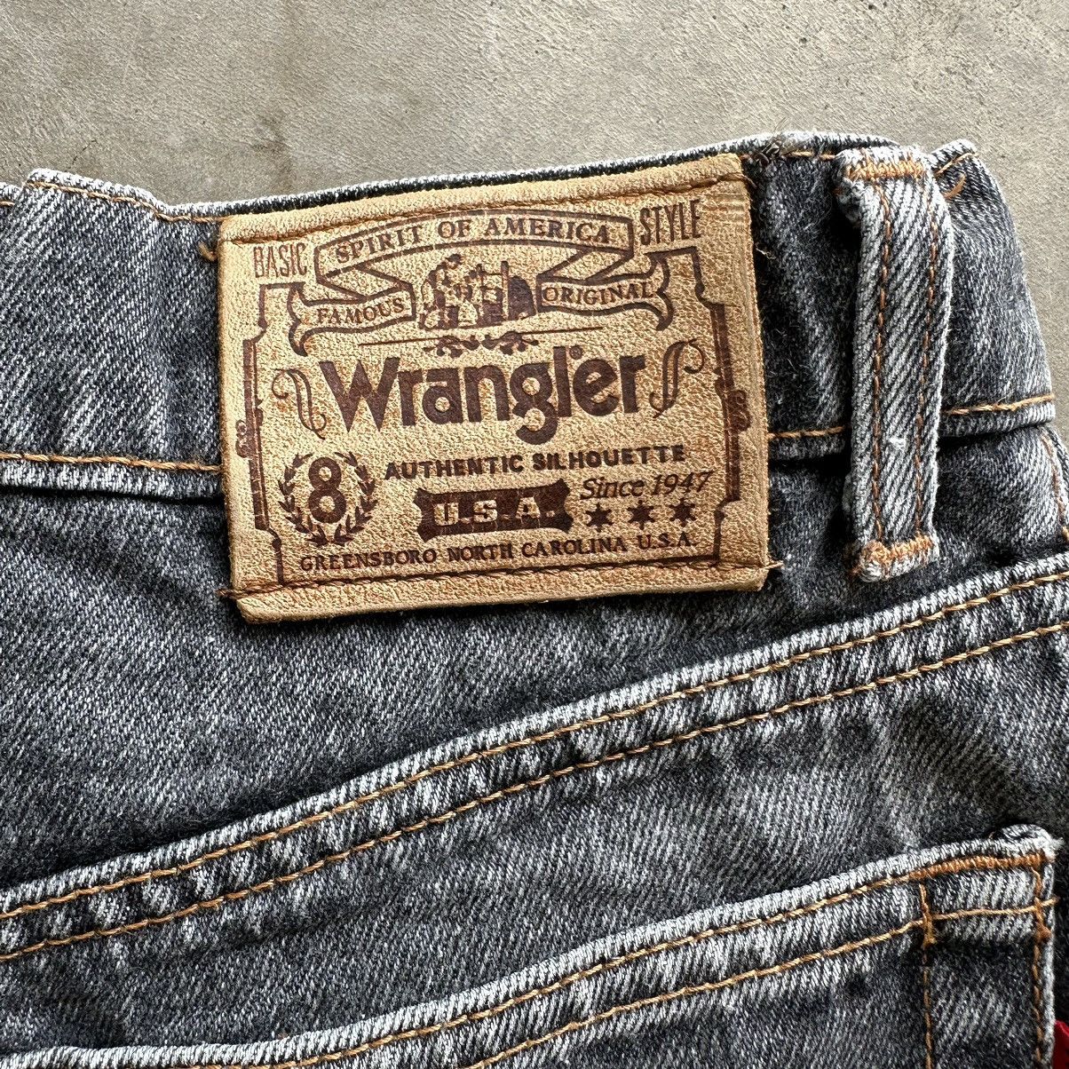 Japanese Brand Vintage Wrangler Faded Black Denim Jean Pant W28 Size US 28 / EU 44 - 16 Thumbnail