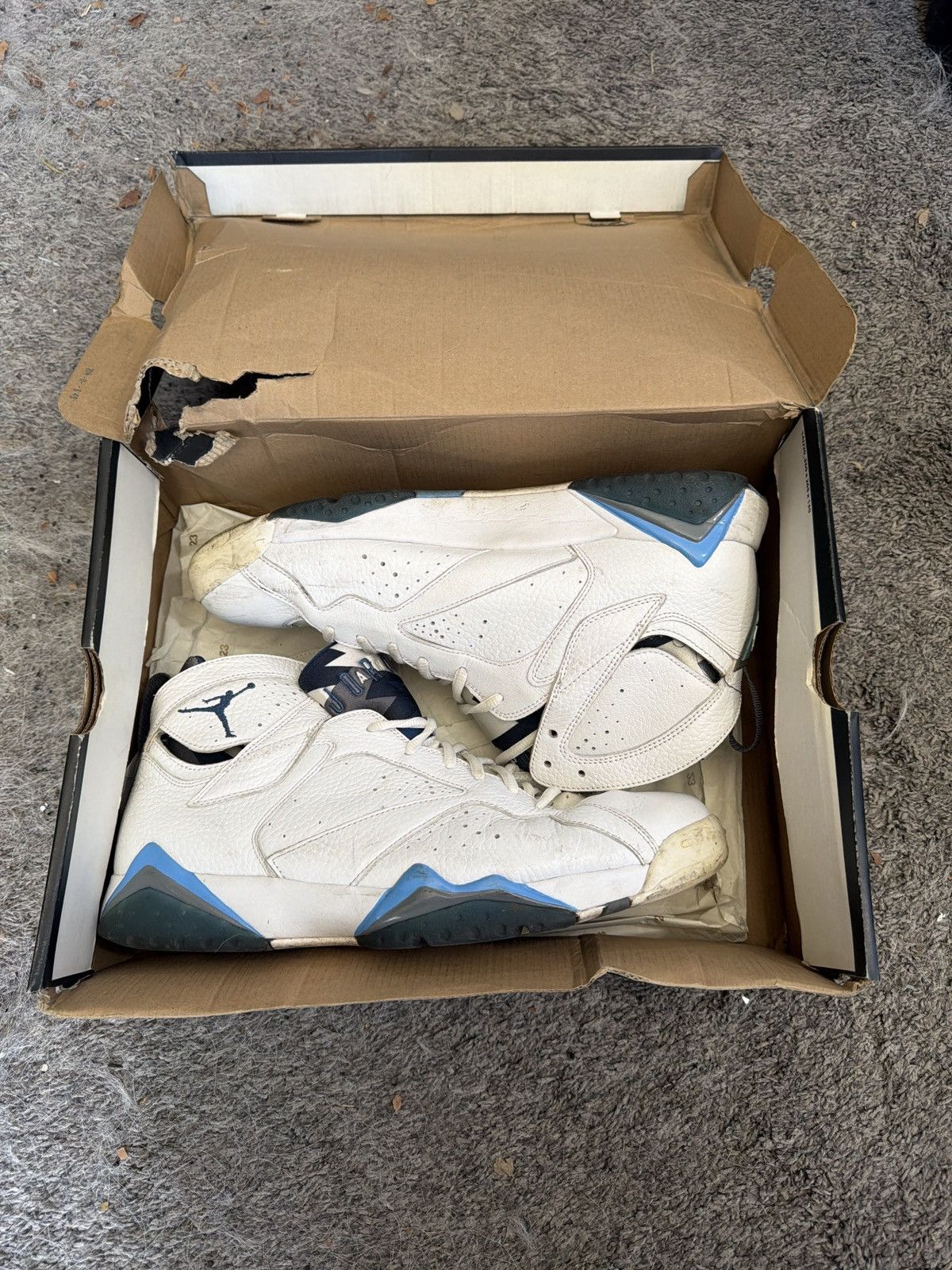 Jordan Brand 2015 Nike Air Jordan 7 Retro French Blue Sneakers Size US 12 / EU 45 - 12 Thumbnail