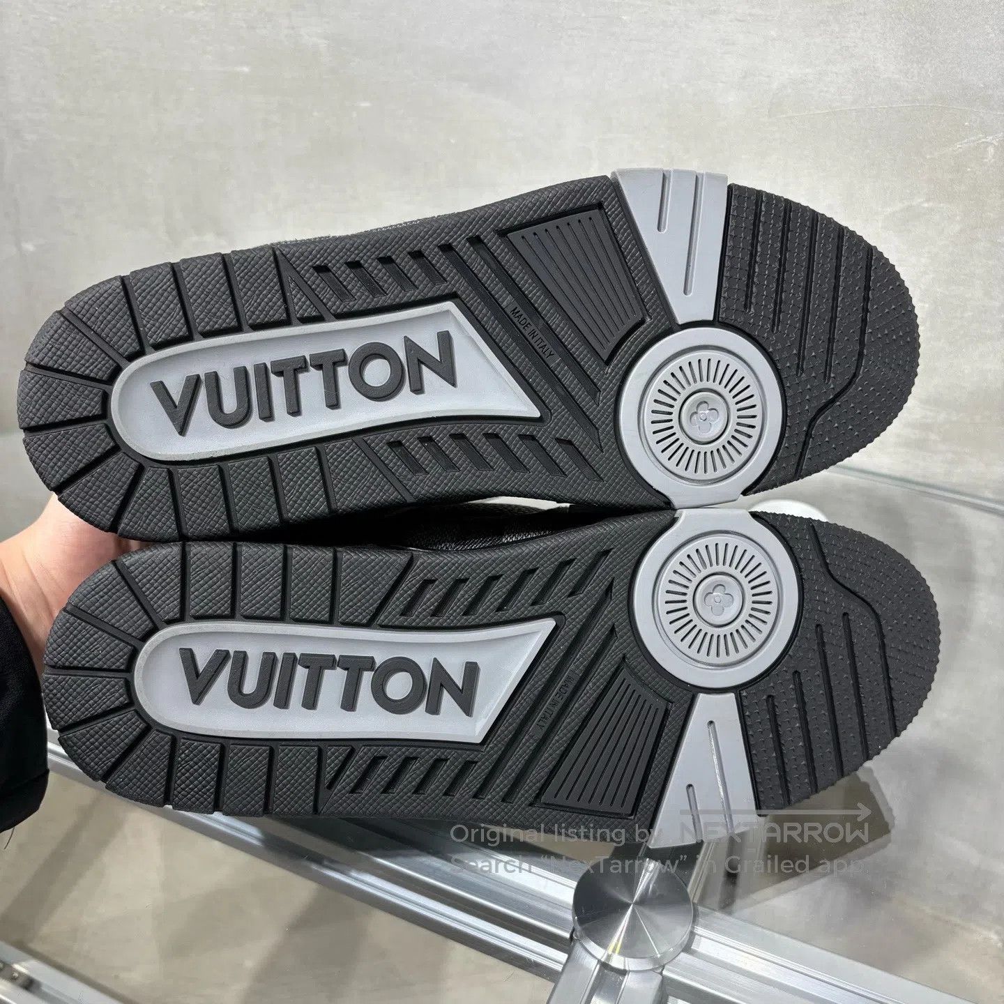 Louis Vuitton Louis Vuitton Trainer Black Grid Jeans shoes Size US 8.5 / EU 41-42 - 7 Thumbnail