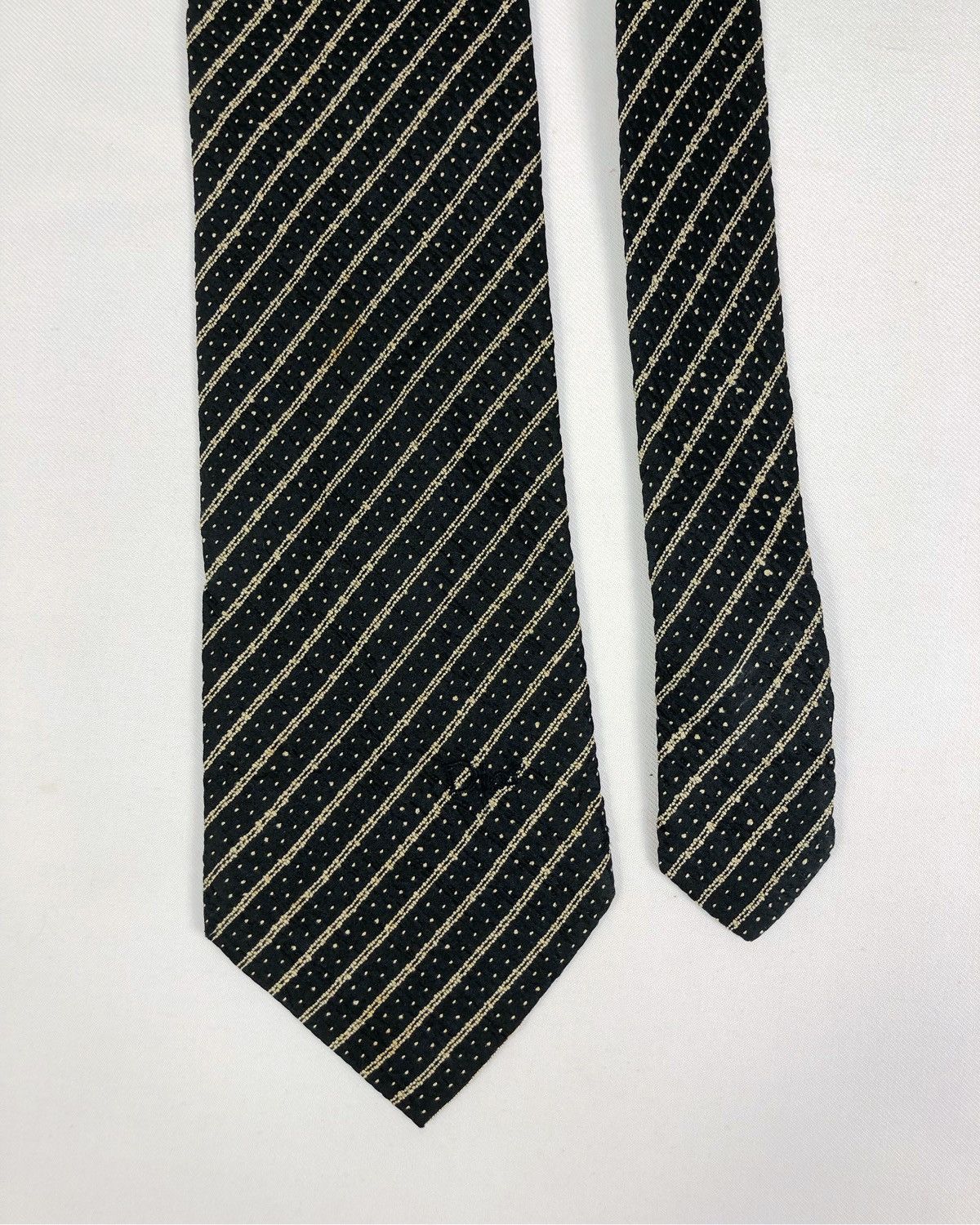Christian Dior Monsieur Rare Vintage Christian Dior Monsieur Stripes Silk Tie Size ONE SIZE - 3 Thumbnail