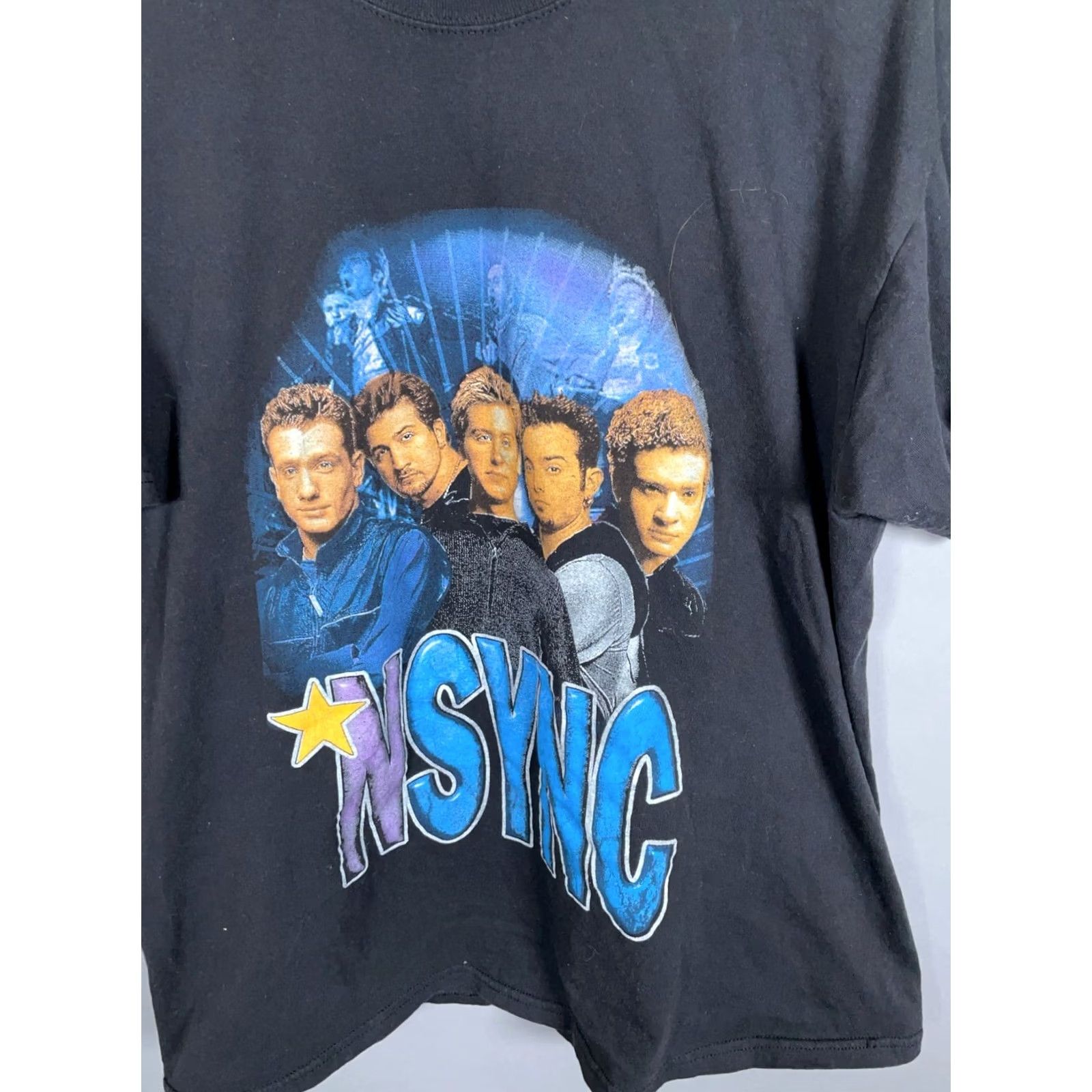 Gildan VINTAGE N'SYNC Double Sided Print T-Shirt Adult XL Black Gildan Music Tee Size US XL / EU 56 / 4 - 4 Thumbnail