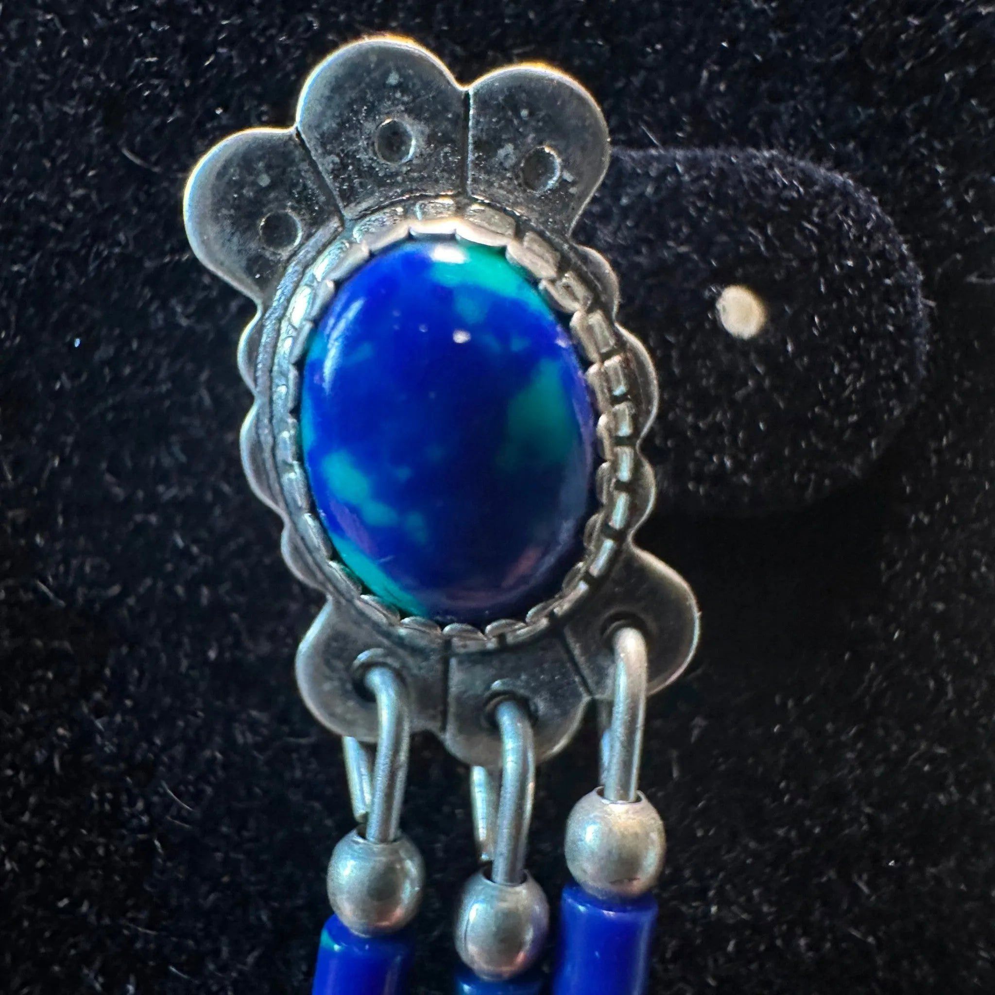 Other Turquoise & Silver Elegance: Timeless Native American Drop E Size ONE SIZE - 3 Thumbnail