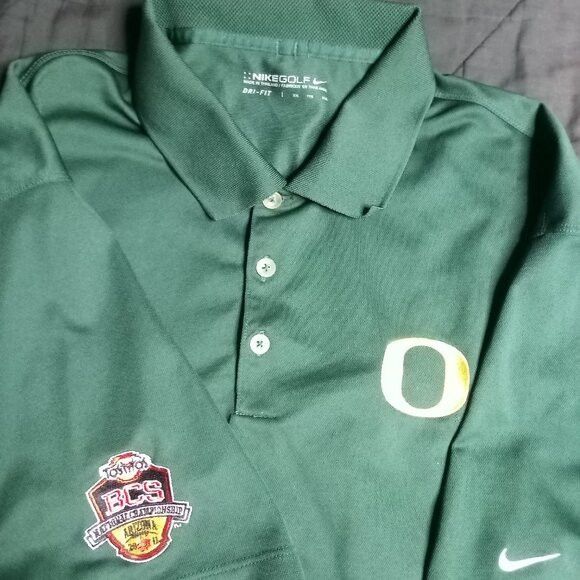 Nike Nike Golf Dri-Fit Oregon Ducks BCS Championship Polo Shirt Size US XXL / EU 58 / 5 - 1 Thumbnail