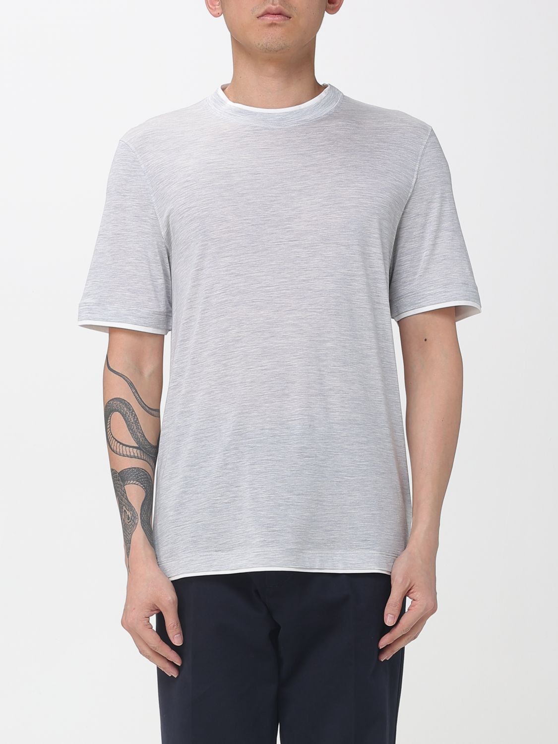 Brunello Cucinelli T-Shirt Men Grey