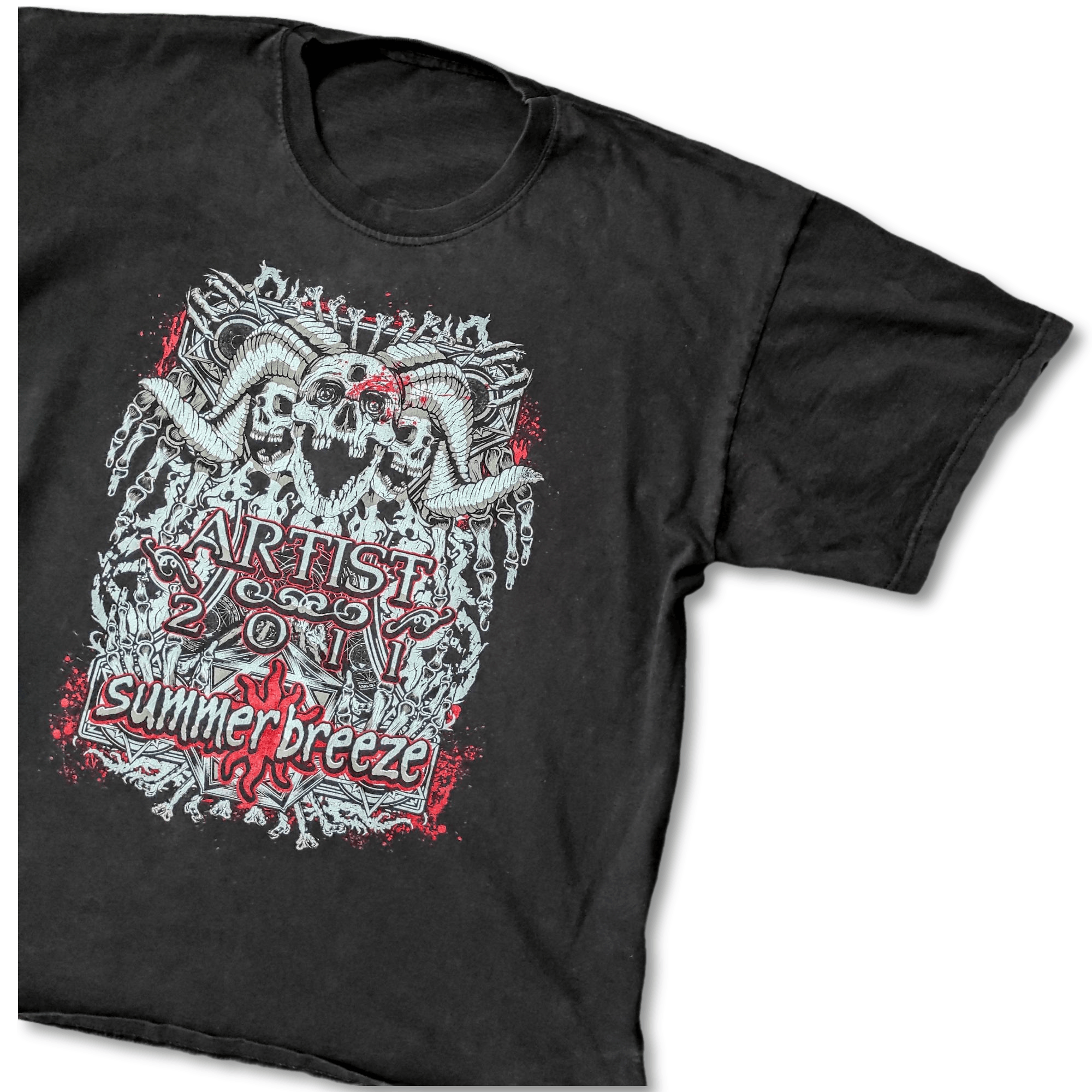 Band Tees Summer Breeze 2011 17-20 August Artist T-Shirt Heavy Metal Size US L / EU 52-54 / 3 - 4 Thumbnail