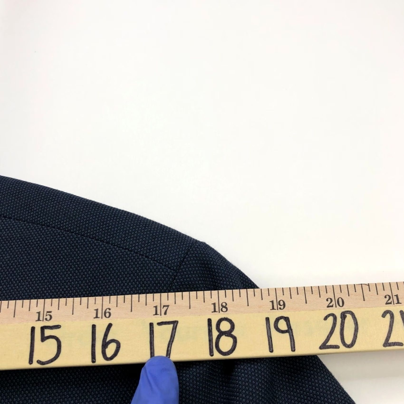 Banana Republic Banana Republic Sport Coat Jacket Bird's Eye Blue 40 Regular Fit Men Jacket Notch Lapel Four-Button Front Size US XXS / EU 40 - 6 Thumbnail