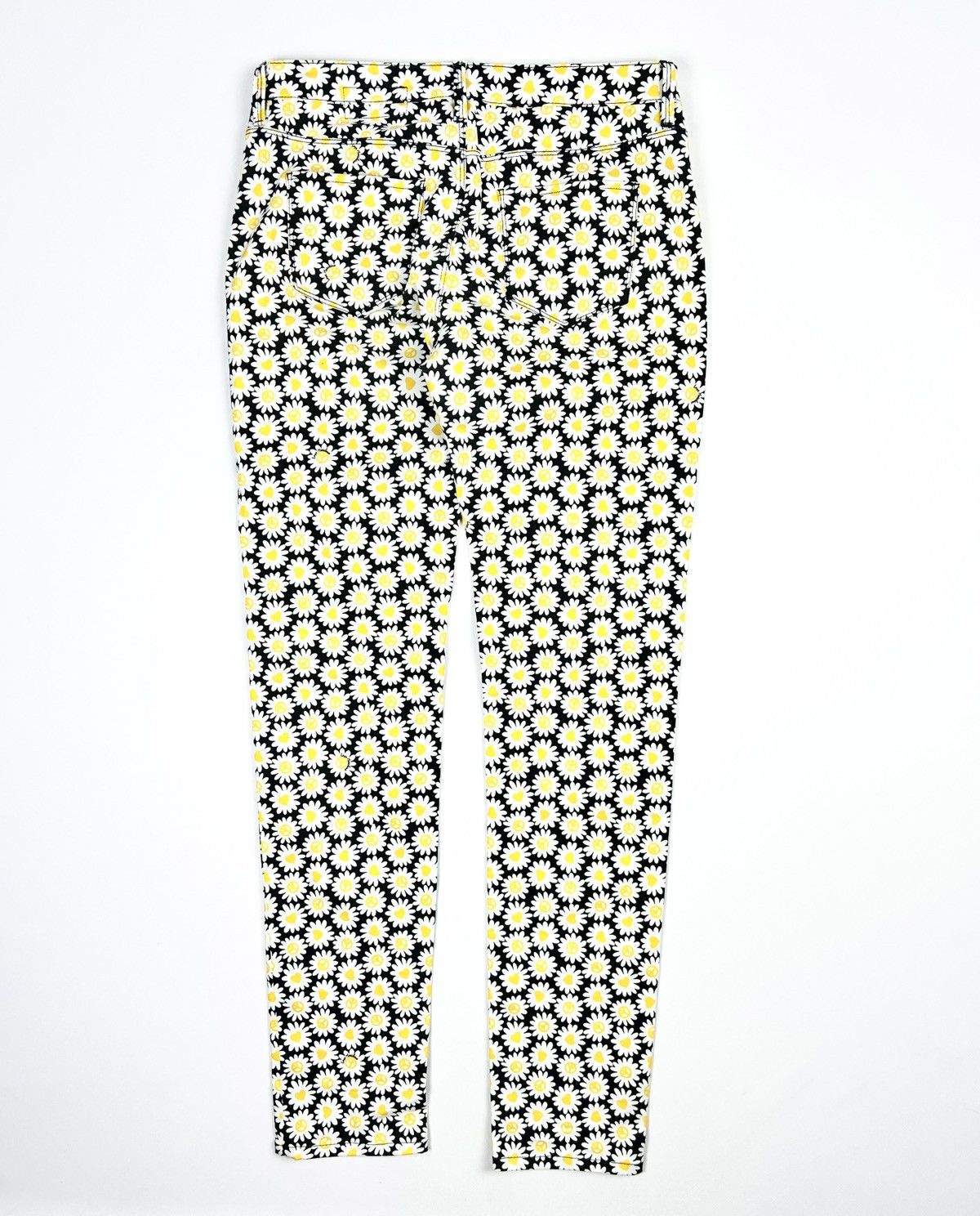 Love Moschino × Vintage Love Moschino Casual Trouser monogram flowers print pants Size 30" / US 8 / IT 44 - 4 Thumbnail