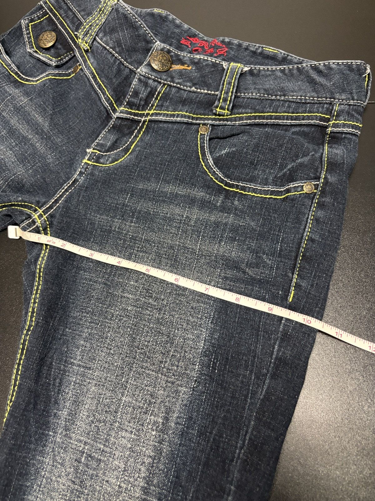 BCBGeneration Y2K BCBG Flare Bootcut Denim Jeans Size 28" / US 6 / IT 42 - 12 Thumbnail