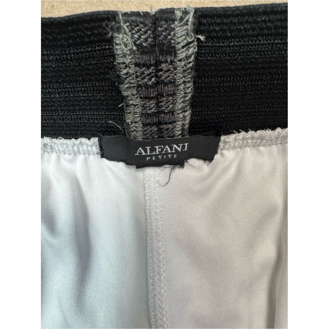Alfani Alfani Metallic Waistband Pleated Chiffon White Culottes Si Size 28" / US 6 / IT 42 - 6 Thumbnail