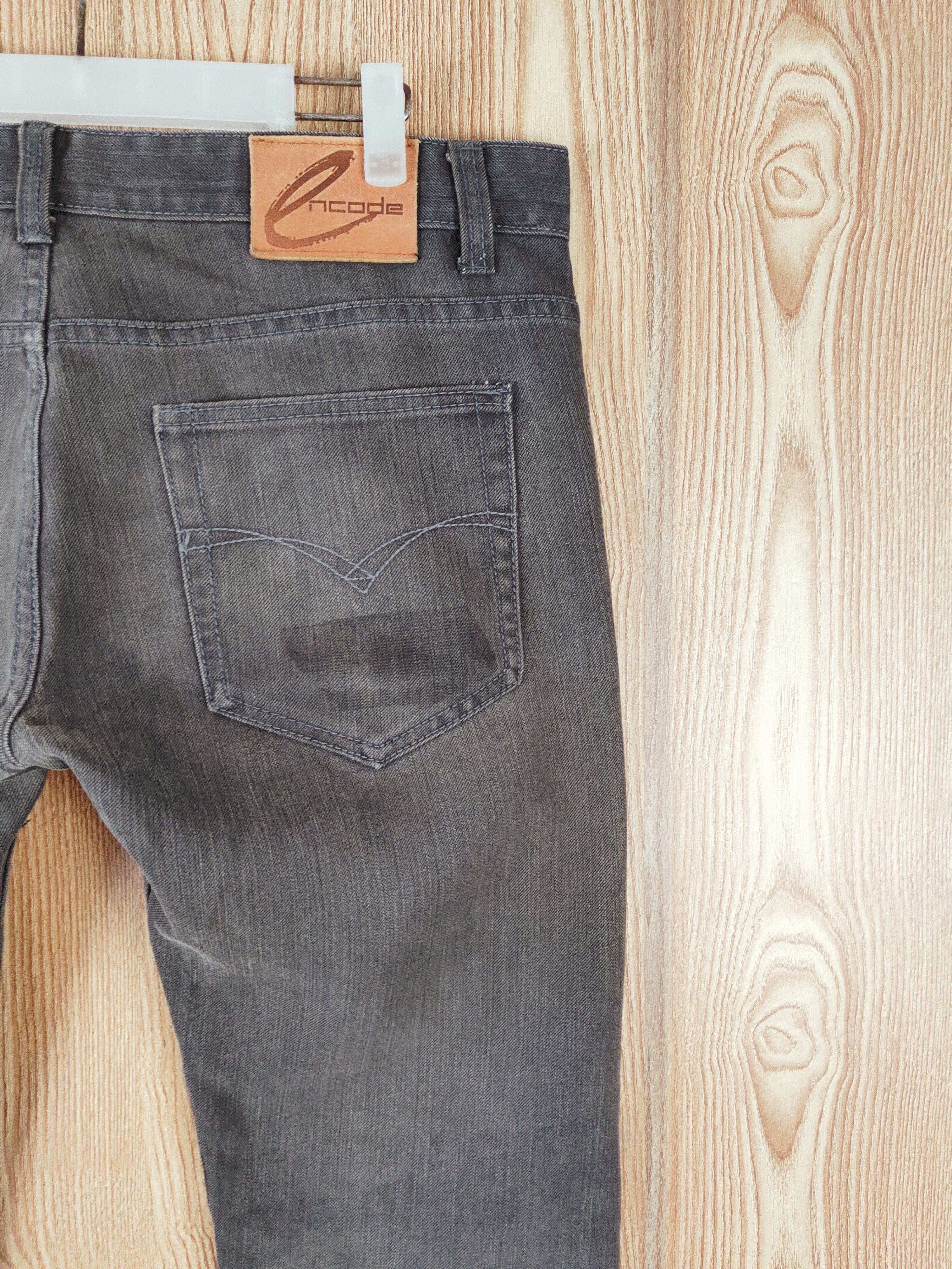 Japanese Brand × Vintage Encode Dark Brown Distressed Ripped Jeans Size US 38 / EU 54 - 11 Thumbnail