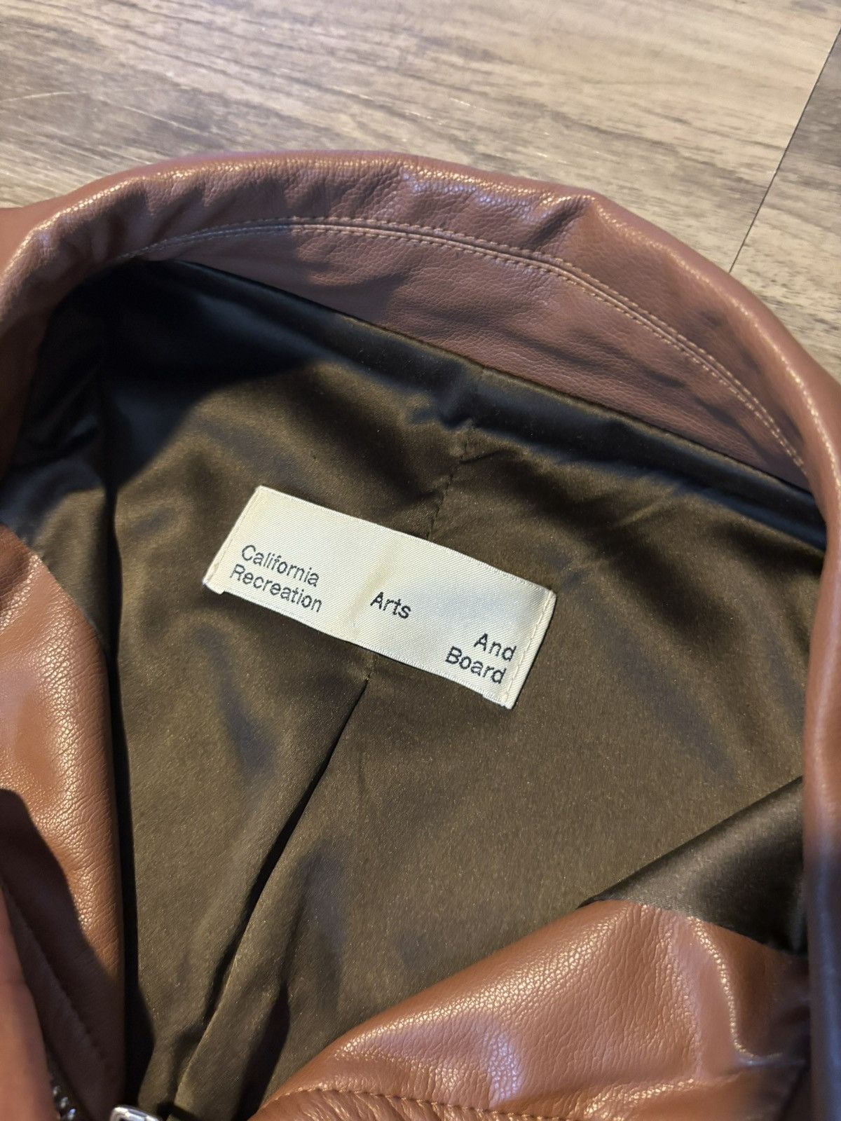 California Arts. California Arts Vegan Leather Jacket Size US S / EU 44-46 / 1 - 4 Thumbnail