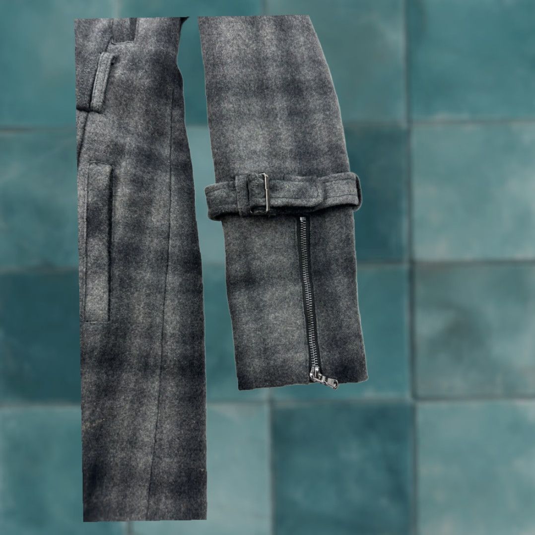 Guess Womens Trench Coat Guess XS Extra Large Black Gray Plaid Wool Blend Size XS / US 0-2 / IT 36-38 - 2 Thumbnail