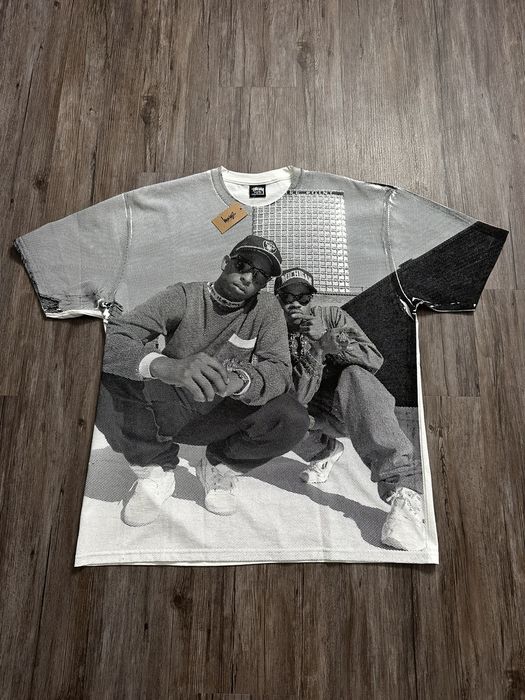 Stussy 🎤Stussy🎤 x Gang Starr T Shirt Size XL | Grailed