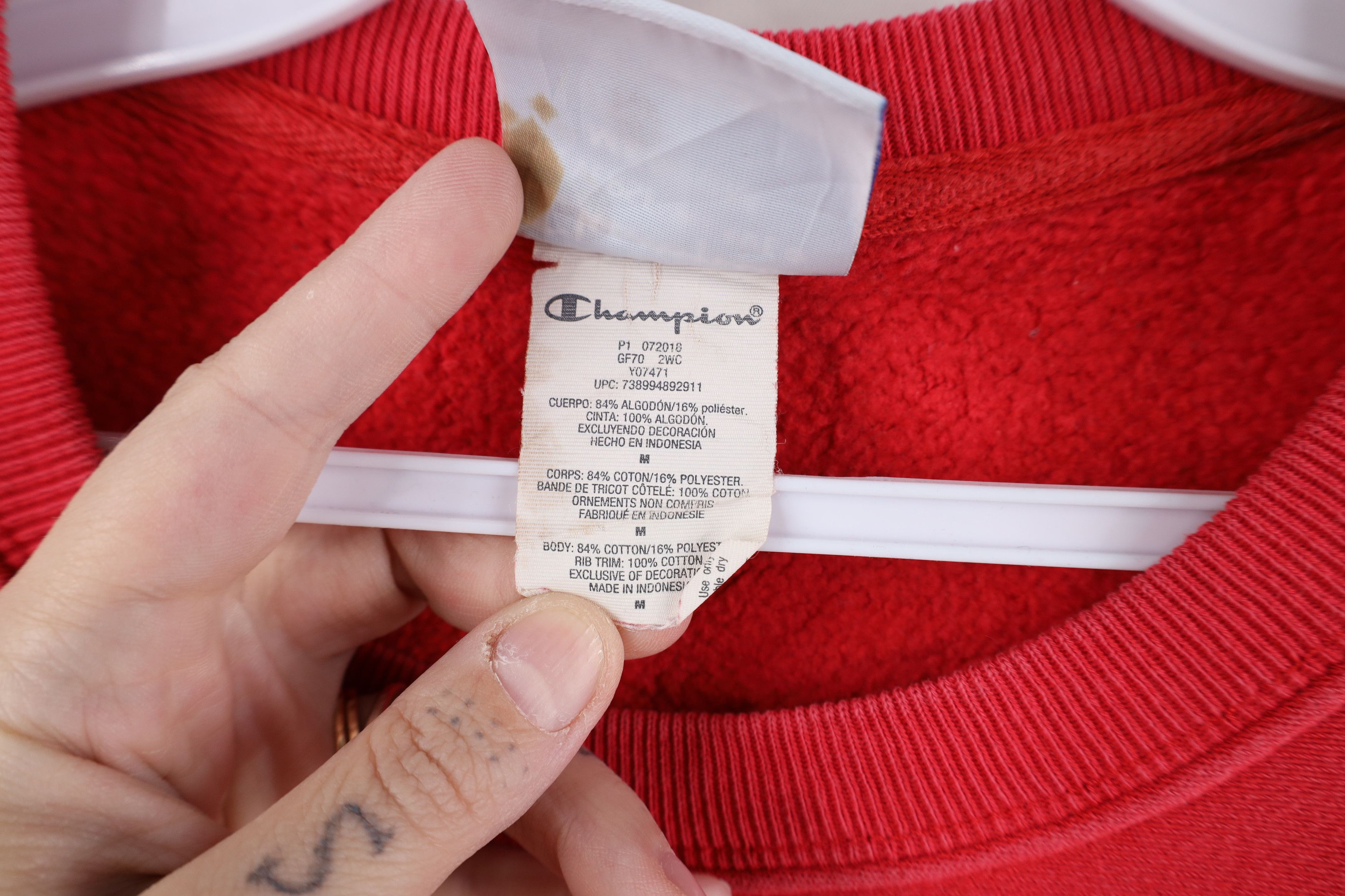 Champion Champion Reverse Weave Heavyweight Crewneck Sweatshirt Red Size US M / EU 48-50 / 2 - 11 Thumbnail