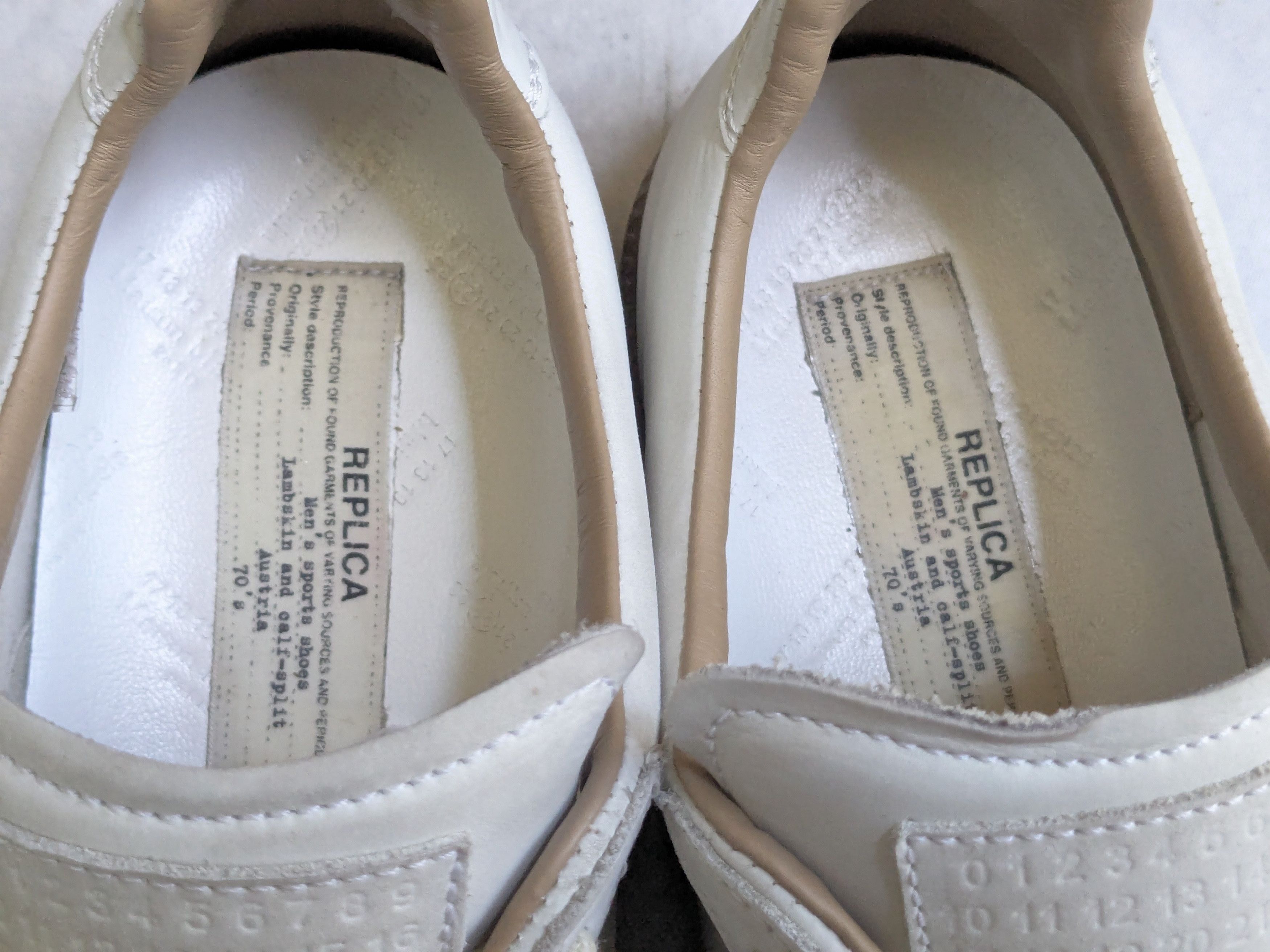 Maison Margiela Maison Margiela Replica GAT Paint Splatter 12 45 Low Top Gum Size US 12 / EU 45 - 6 Thumbnail